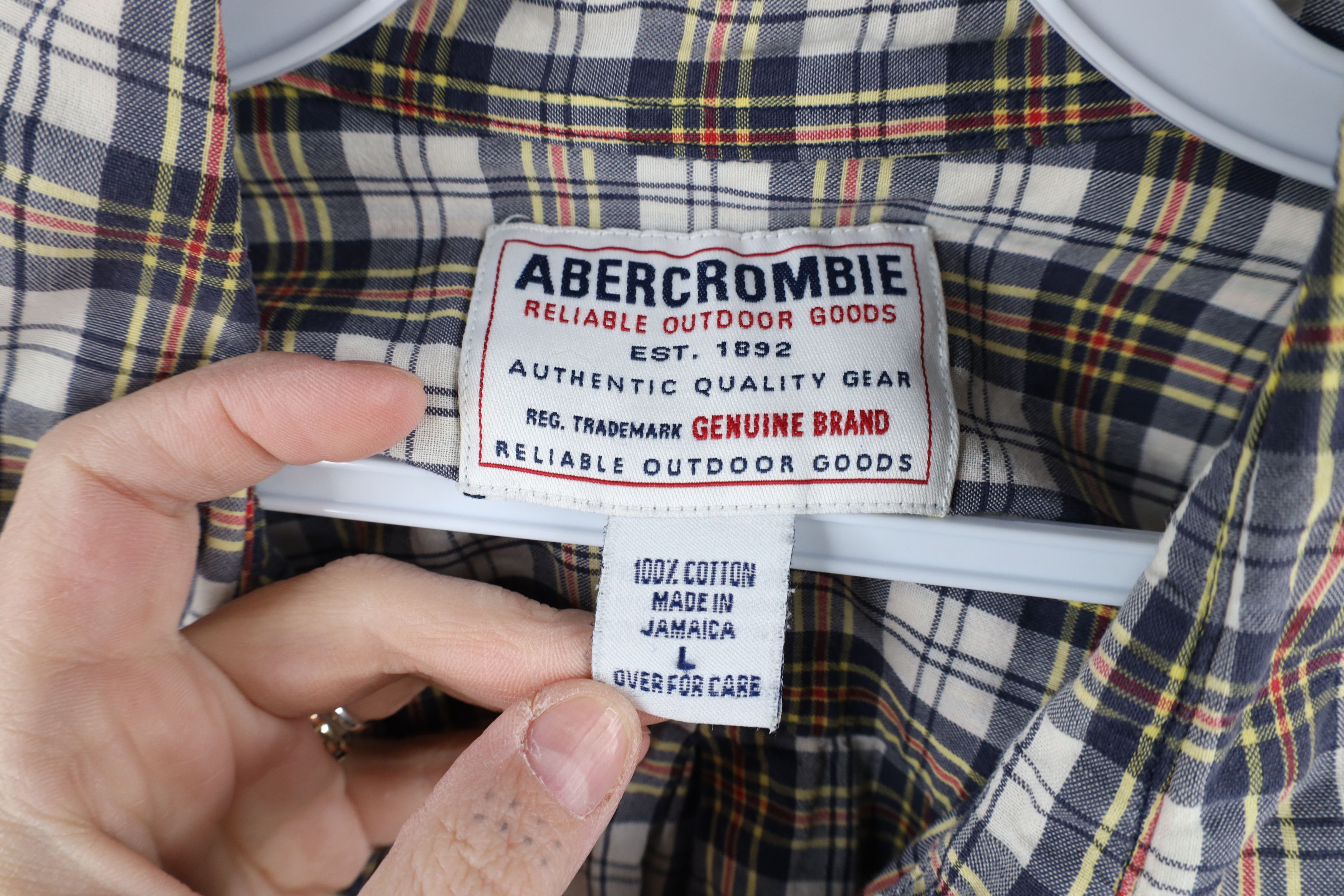 Abercrombie & Fitch × Vintage Vintage 90s Abercrombie & Fitch Short Sleeve Button Shirt Size US L / EU 52-54 / 3 - 8 Thumbnail