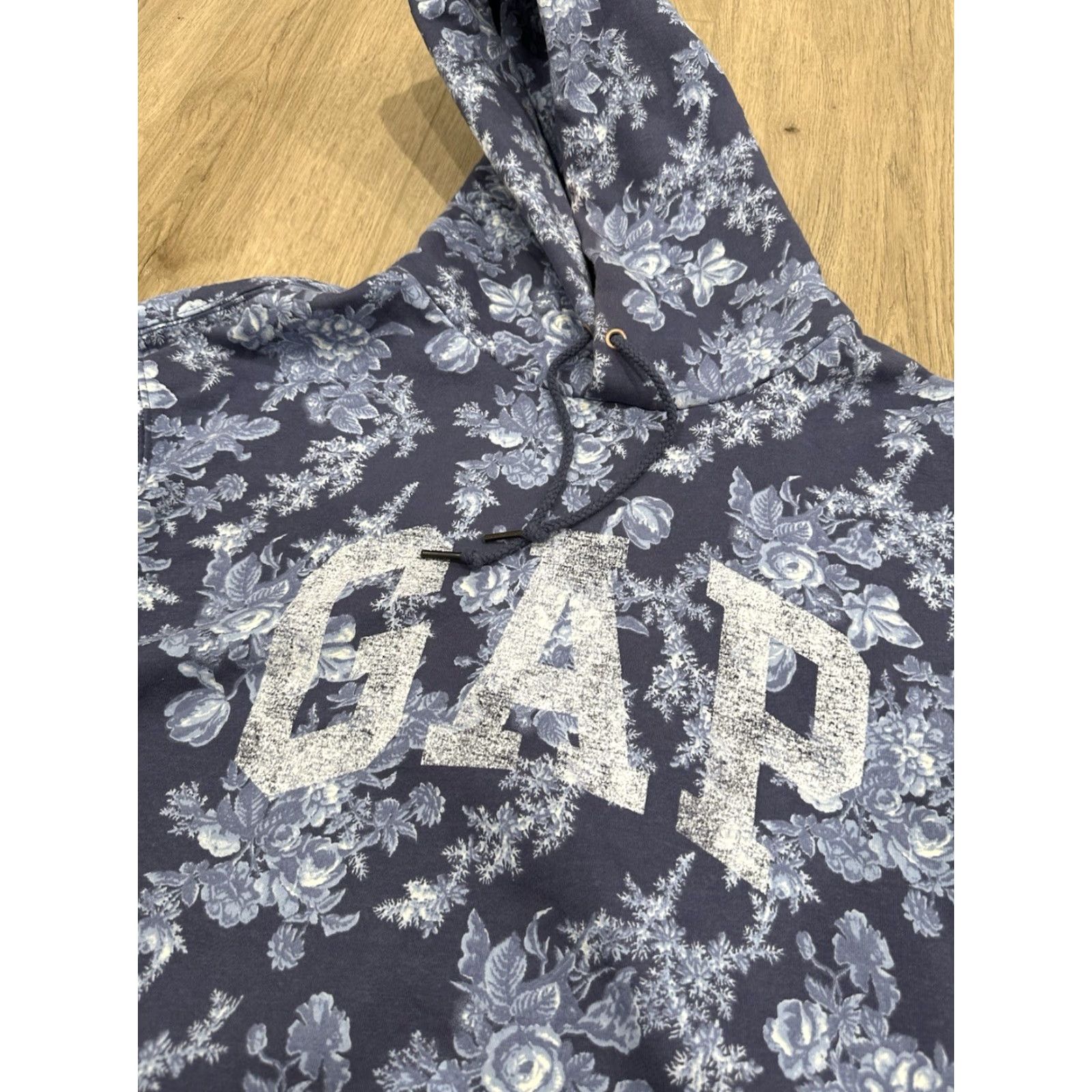 LoveShackFancy Gap x Love Shack Fancy Hoodie XL Blue Floral Sweatshirt Streetwear Womens Size XL / US 12-14 / IT 48-50 - 5 Thumbnail