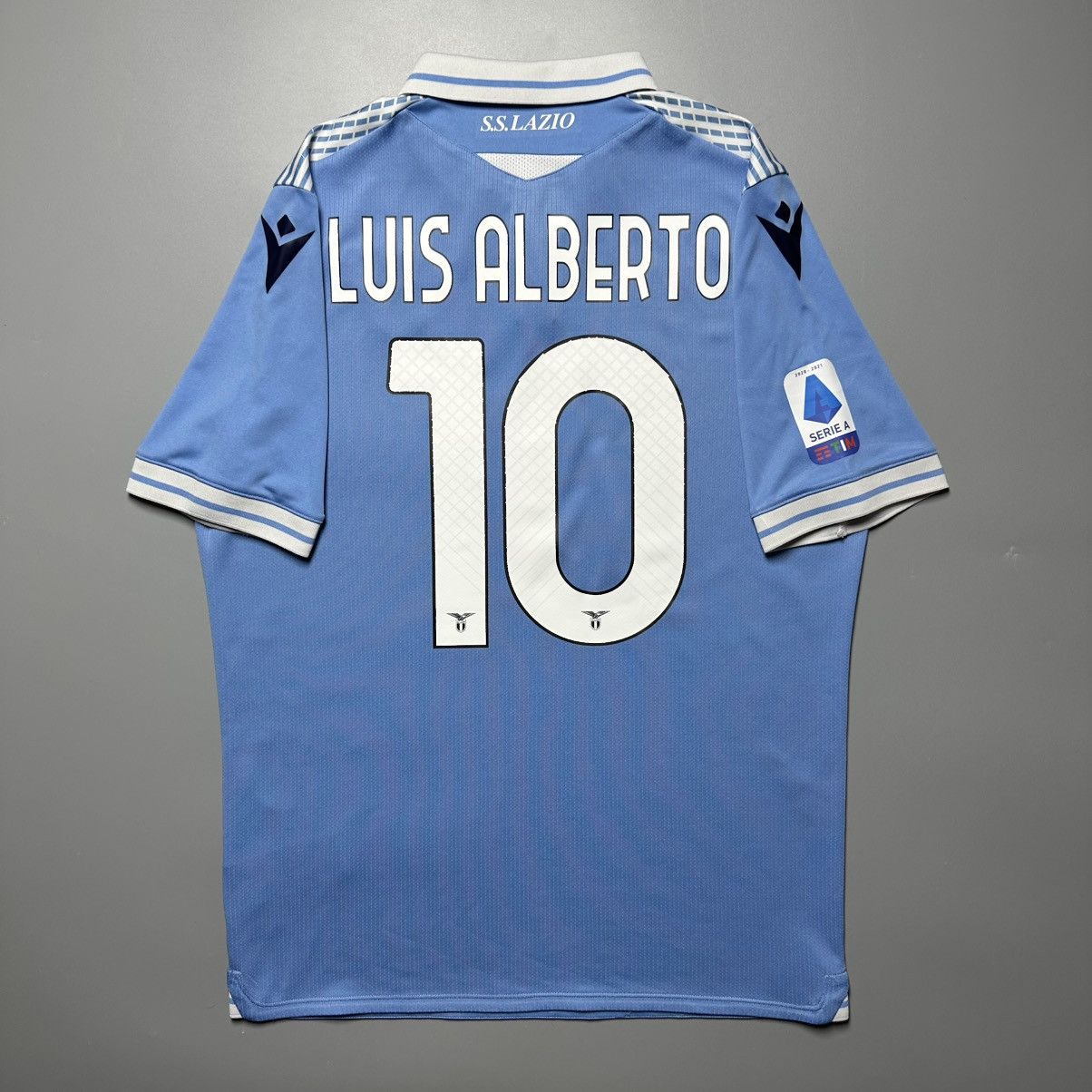 Macron LAZIO MACRON 2020/2021 FOOTBALL HOME JERSEY #10 LUIS ALBERTO Size US L / EU 52-54 / 3 - 1 Thumbnail