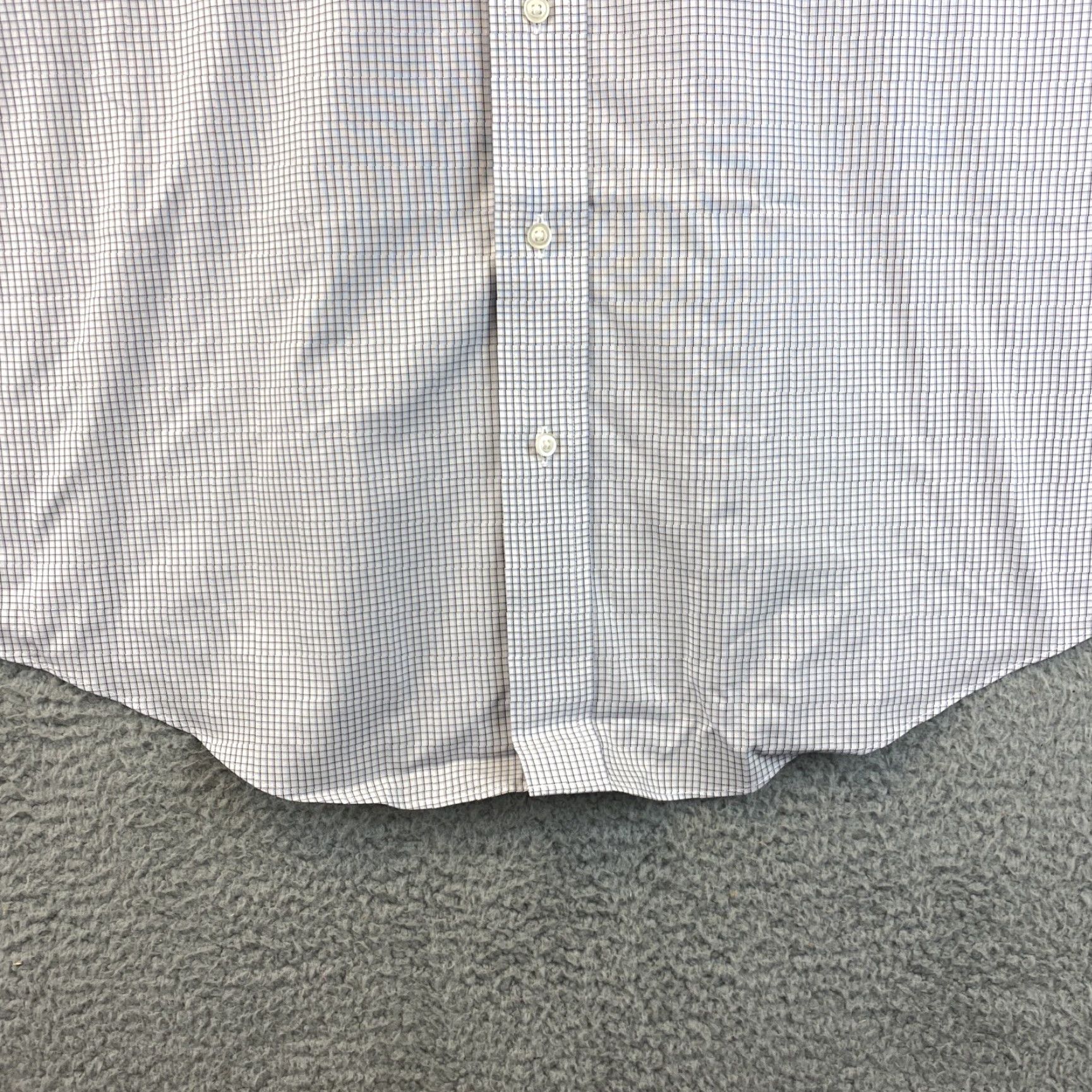Jos. A. Bank Jos. A. Bank Men's Dress Shirt Cotton Plaid Long Sleeve Regular 16.5 Beige Gray Business Casual Size US L / EU 52-54 / 3 - 2 Thumbnail