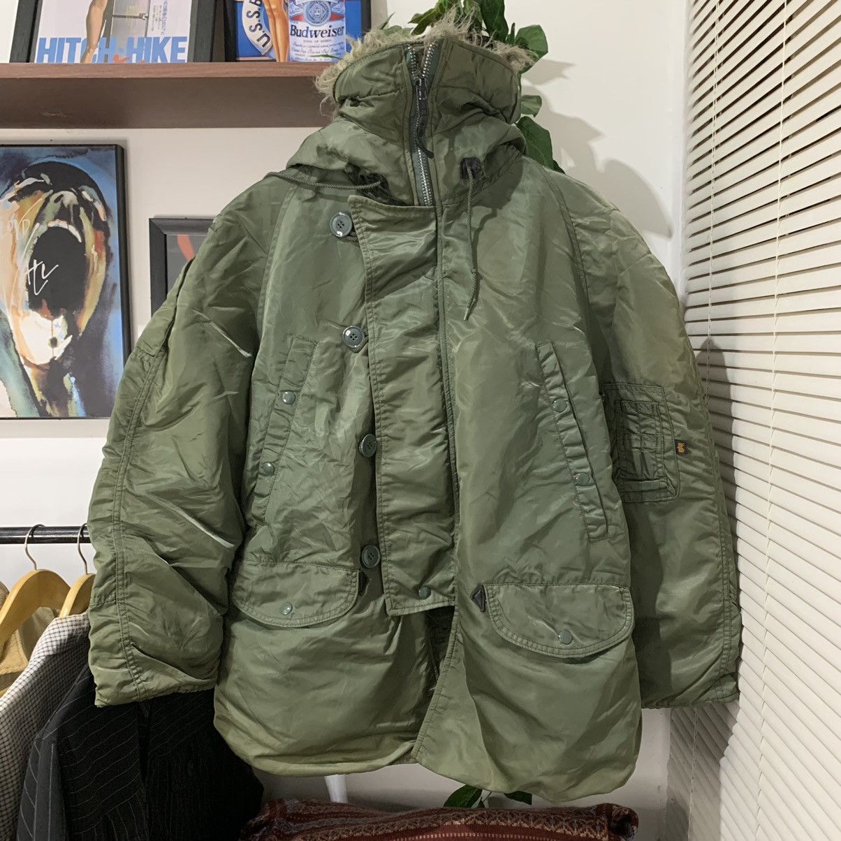 Alpha Industries × Vintage Vintage Alpha Industries N-3B parka jacket Size US XL / EU 56 / 4 - 1 Thumbnail