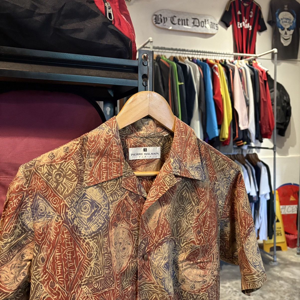 Vintage Pierre Balmain Floral Button Ups