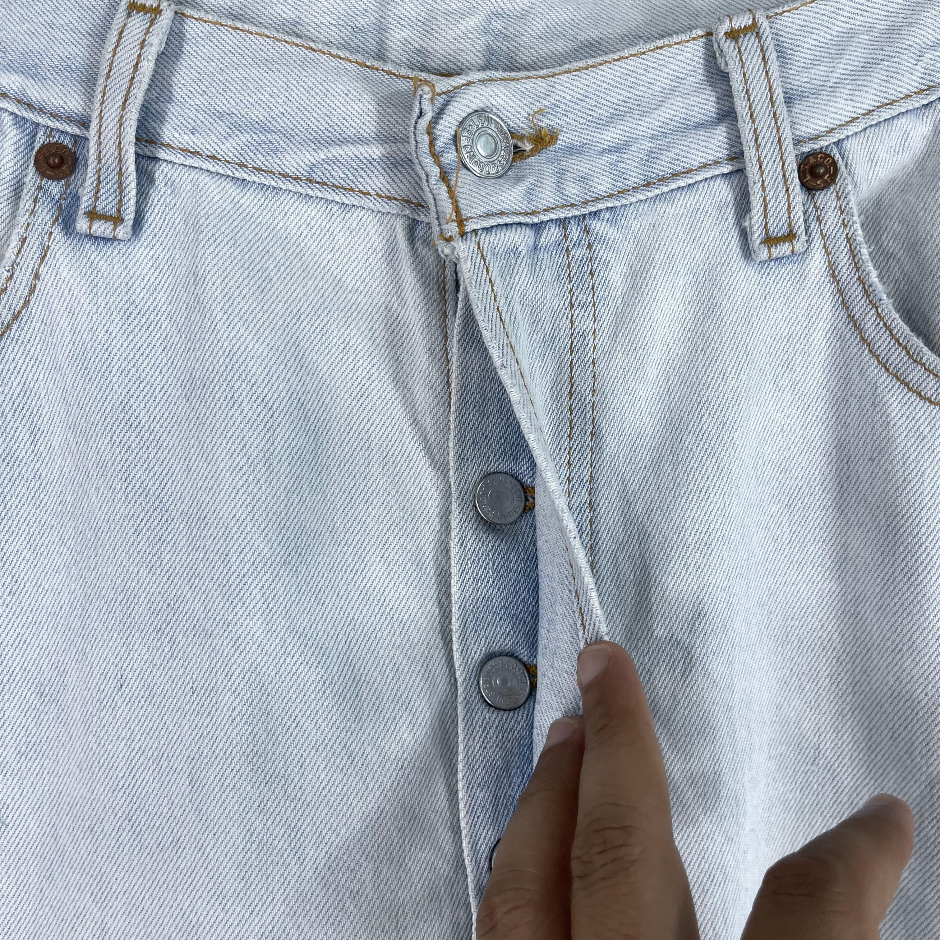 Levi's × Vintage Size 35 Vintage Levis 501 Reconstruct Distressed Jeans Size US 35 - 7 Thumbnail