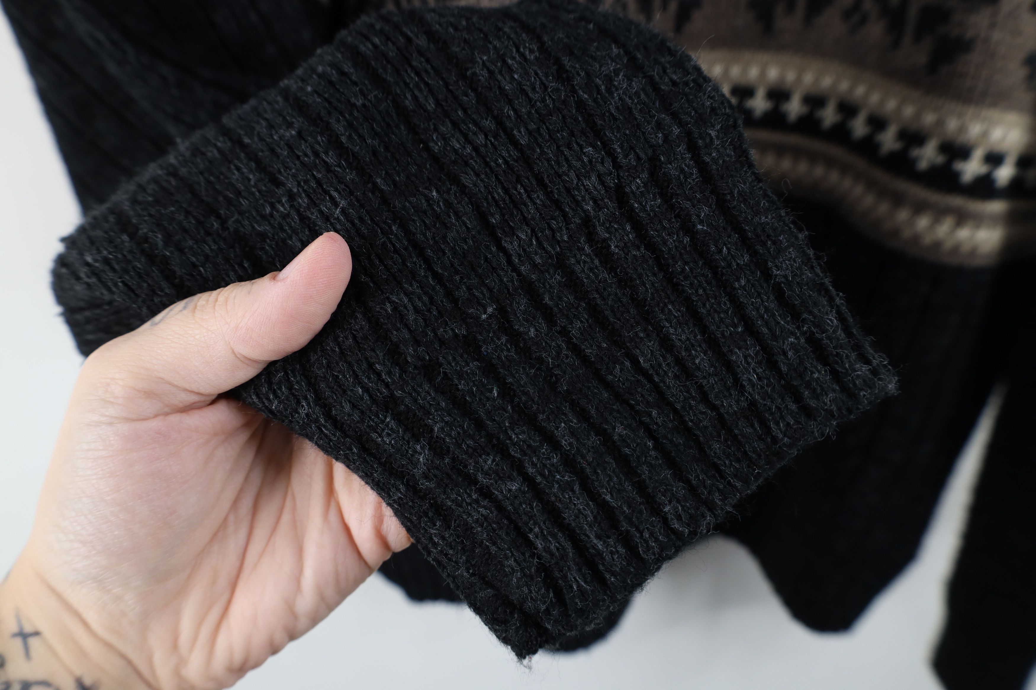 Vintage Vintage 90s Streetwear Snowflake Ribbed Knit Sweater USA Size US M / EU 48-50 / 2 - 7 Thumbnail