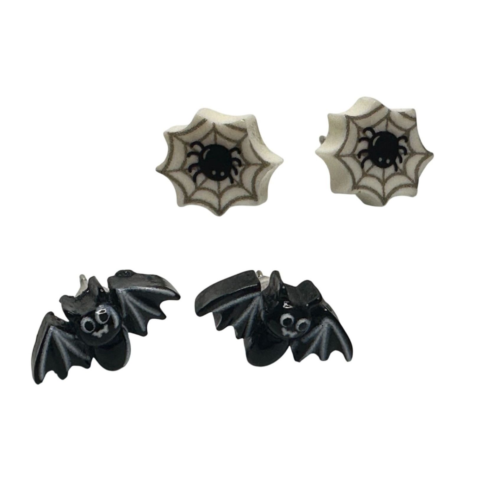 Other Two Pairs of Women's Halloween Earrings (1 Bat Pair and 1 Sp Size ONE SIZE - 5 Thumbnail