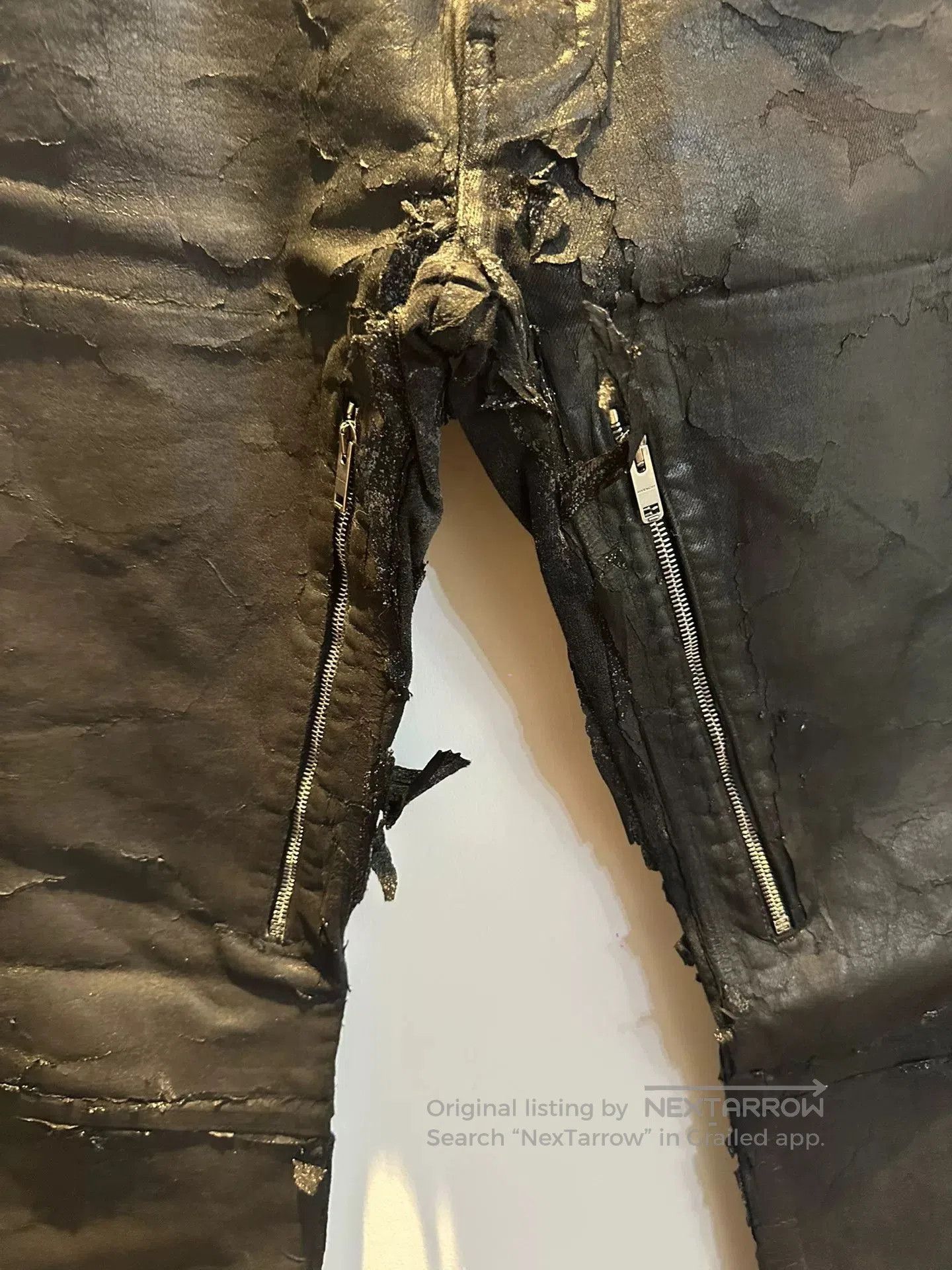 Givenchy Givenchy MMW Black Paint Splash Jeans. Size US 31 - 3 Thumbnail