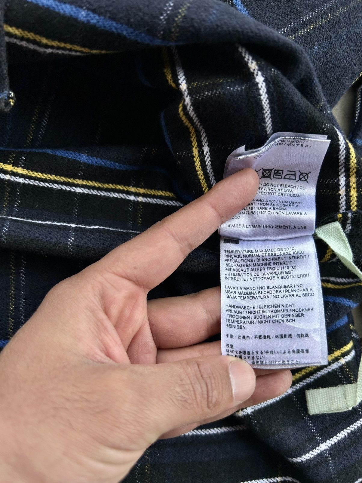 Off-White 💥GRAIL💥 CRAZY OFF-WHITE SS18 CHECK FLANNEL Size US L / EU 52-54 / 3 - 18 Thumbnail
