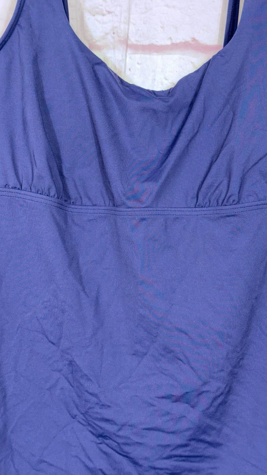 Lands' End Lands' End Square-Neck Underwire Tankini Swimsuit Top 18L Size ONE SIZE - 3 Thumbnail