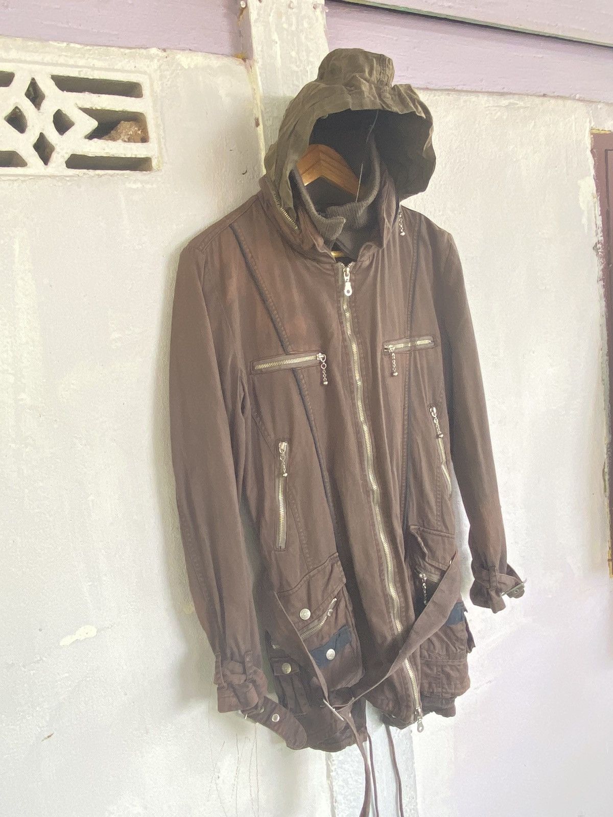 In The Attic × Japanese Brand In The Attic Distressed Long Jacket Hoodie Size US M / EU 48-50 / 2 - 9 Thumbnail