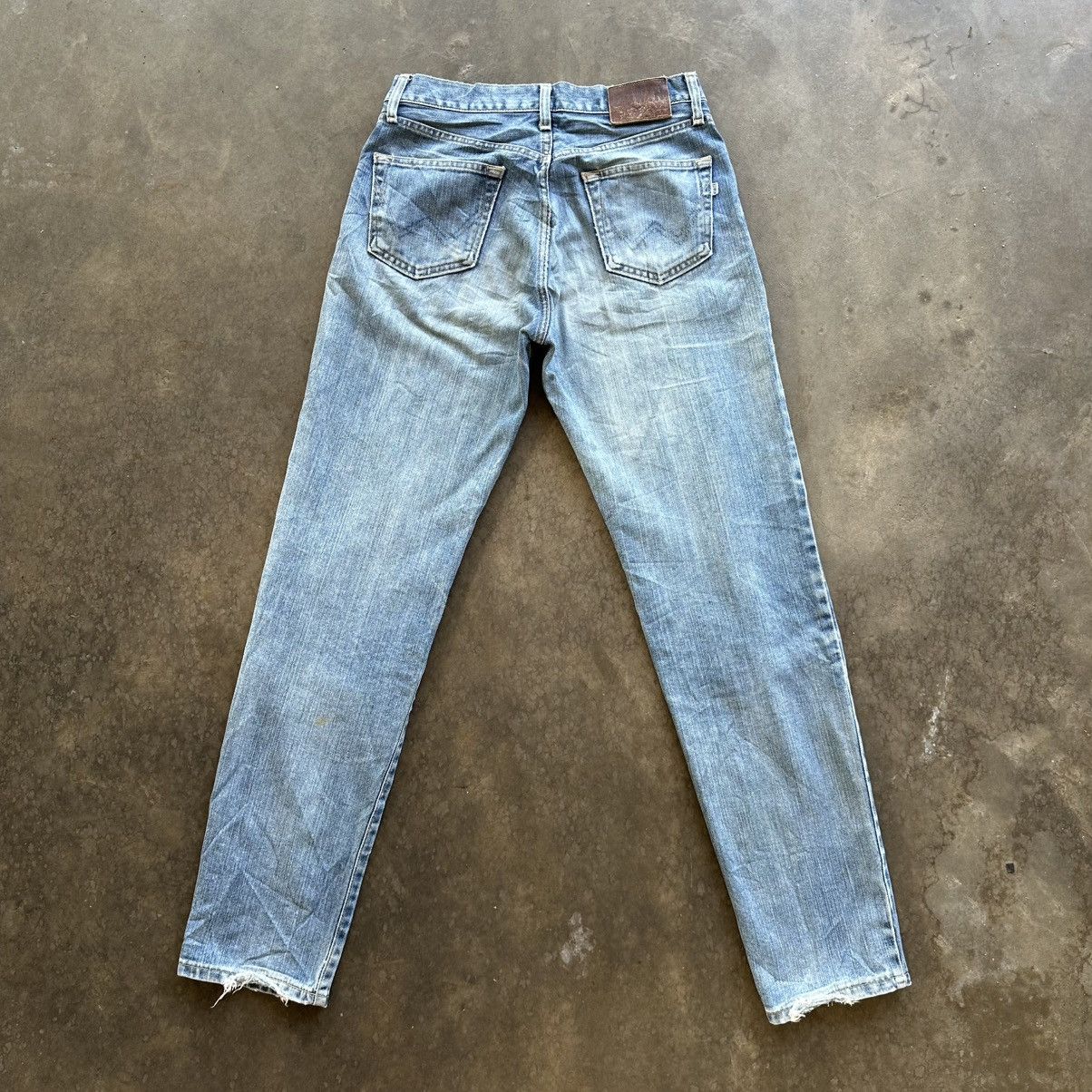 Japanese Brand Vintage Edwin Distressed Faded Denim Jean Pant W28 Size US 28 / EU 44 - 9 Thumbnail