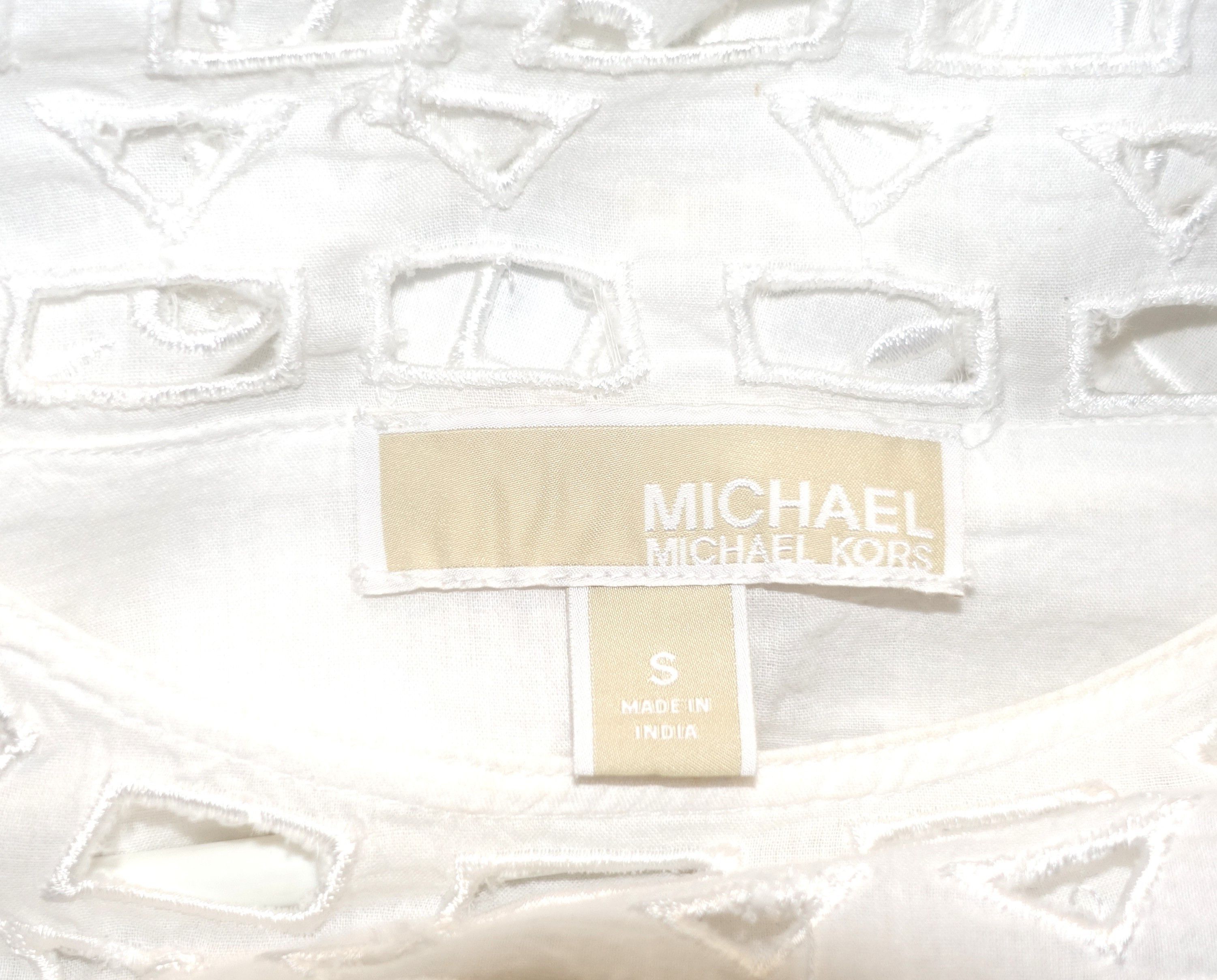 Michael Kors Michael Kors White Eyelet Dress S Size S / US 4 / IT 40 - 7 Thumbnail