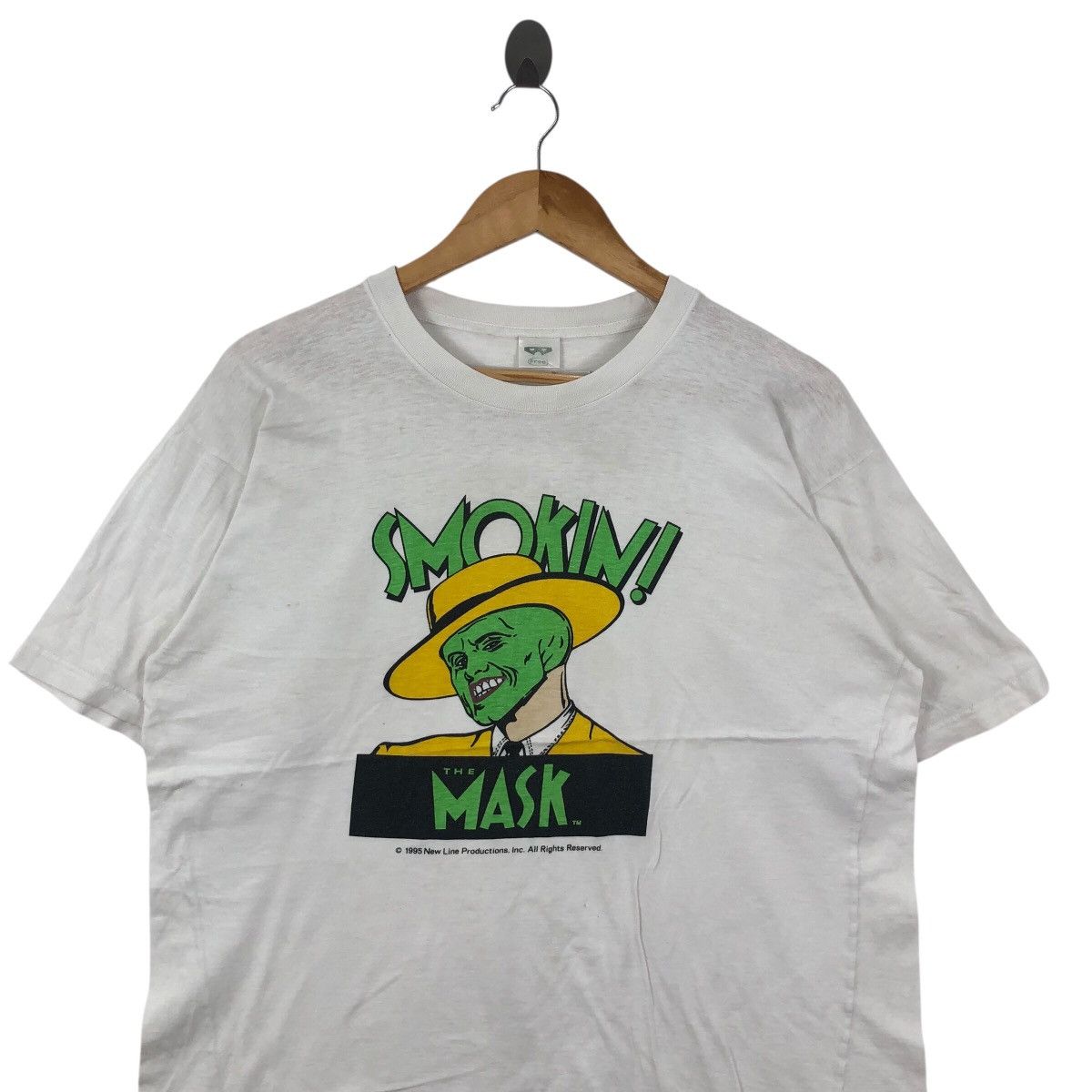 Vintage Vintage 90s THE MASK Movie T Shirt Vintage Clothing Size US M / EU 48-50 / 2 - 2 Thumbnail