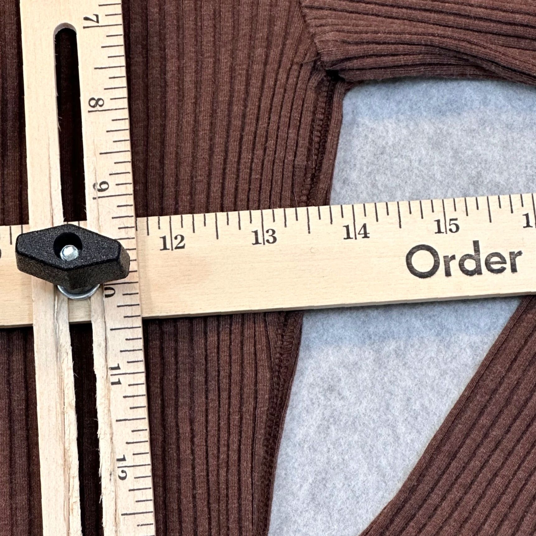 Vintage Aerie Sweater Women's XS Brown Ribbed Long Sleeve NWT Stretch Fits Pullover Casual Shirt Size XS / US 0-2 / IT 36-38 - 7 Thumbnail