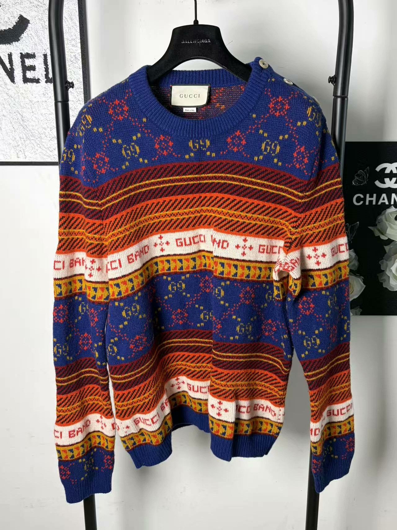 Gucci Gucci Knit White Sweater L Women Size L / US 10 / IT 46 - 1 Thumbnail