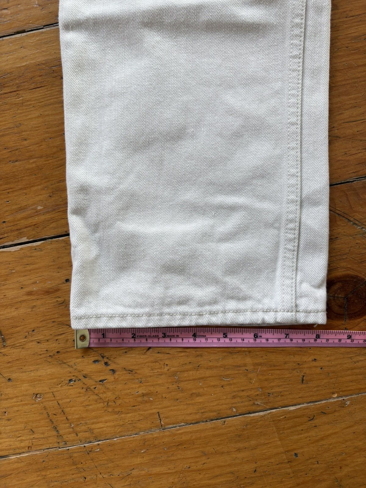 Lemaire × Uniqlo Uniqlo U Lemaire White Straight Denim Size US 26 / EU 42 - 7 Thumbnail