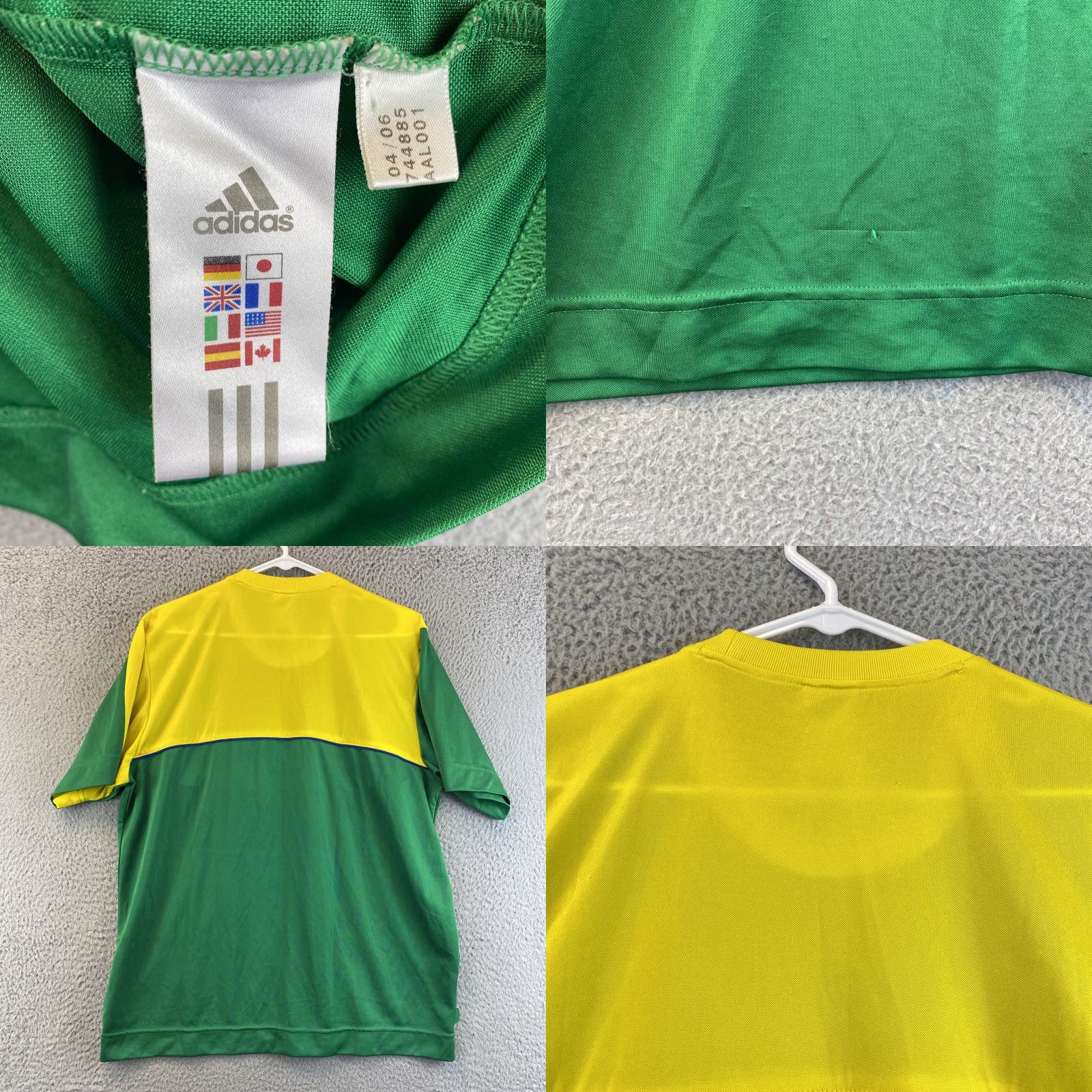 Adidas adidas adidas Brasil Tee 2006 FIFA World Cup Germany Football Soccer Brazil Jersey Shirt L /80-70 Size US L / EU 52-54 / 3 - 8 Thumbnail