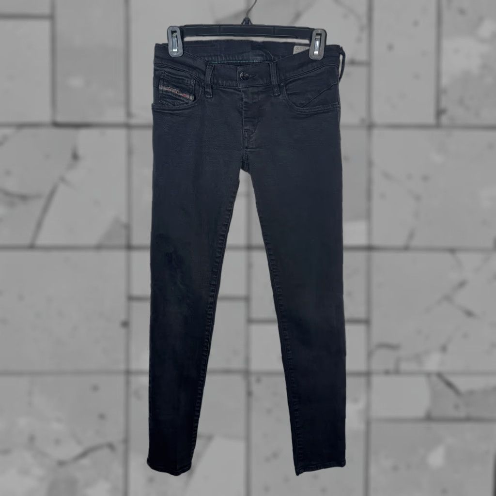 Diesel DIESEL Womens Getlegg Black Skinny Jeans Size 25 x 30 Slim Stretch Denim Zip Size 42" / US 20 - 1 Thumbnail