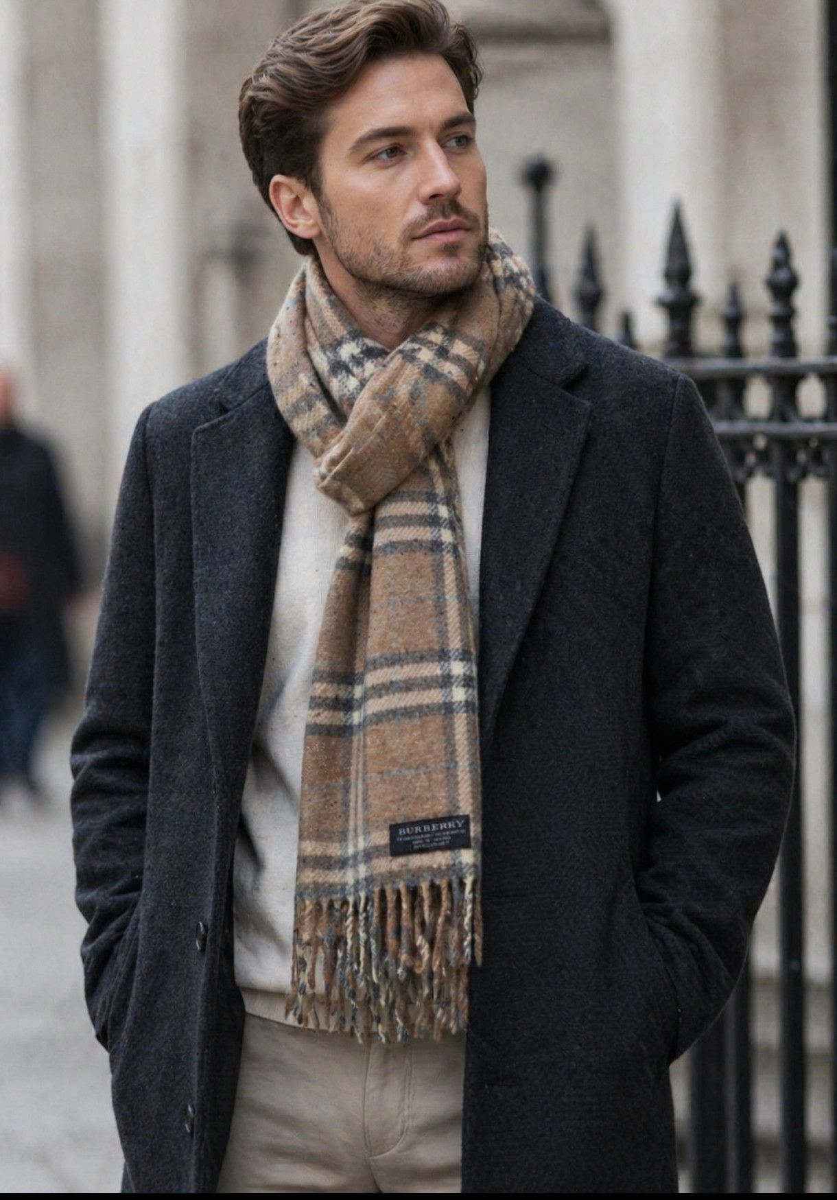 Burberry Burberry Vintage Muffler / Scarf Beige Classic Nova Check Size ONE SIZE - 6 Thumbnail