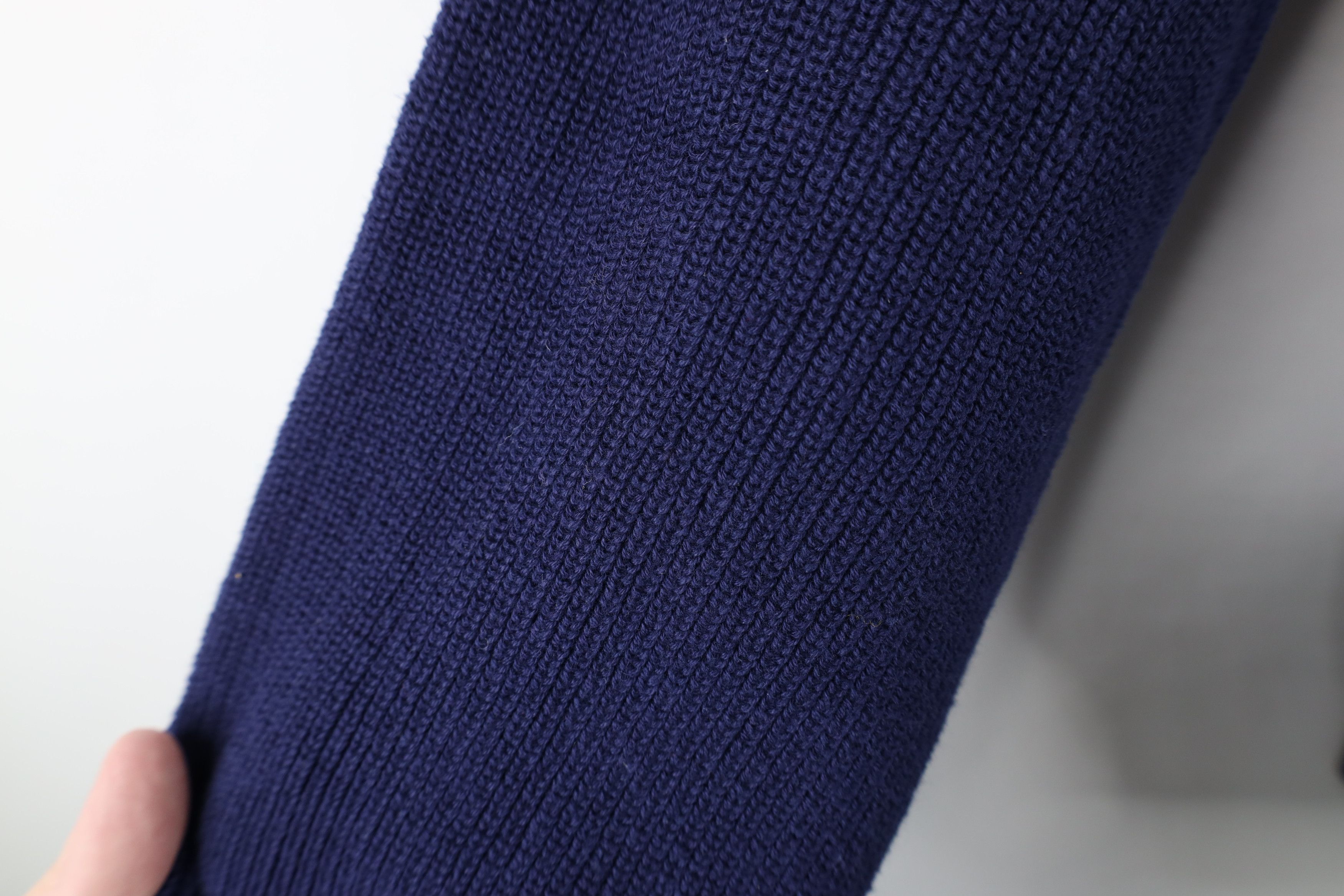 Lands' End Vintage 70s Lands End Cotton Ribbed Knit Henley Sweater USA Size US M / EU 48-50 / 2 - 7 Thumbnail