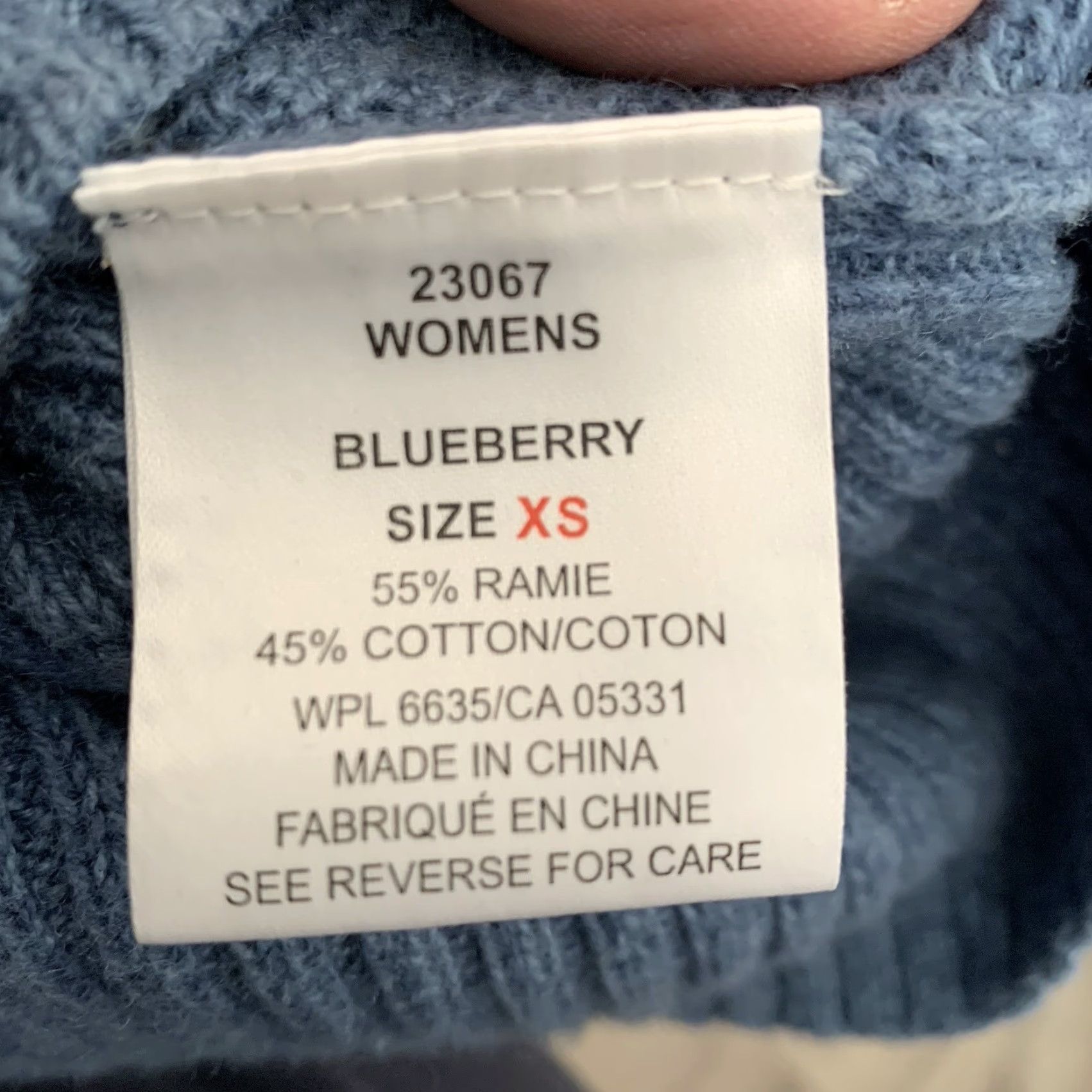 Vintage VINTAGE Woolrich Half Zip Sweater Womens XS Blueberry Blue Ribbed Ramie/Cotton Pullover Size XS / US 0-2 / IT 36-38 - 4 Thumbnail