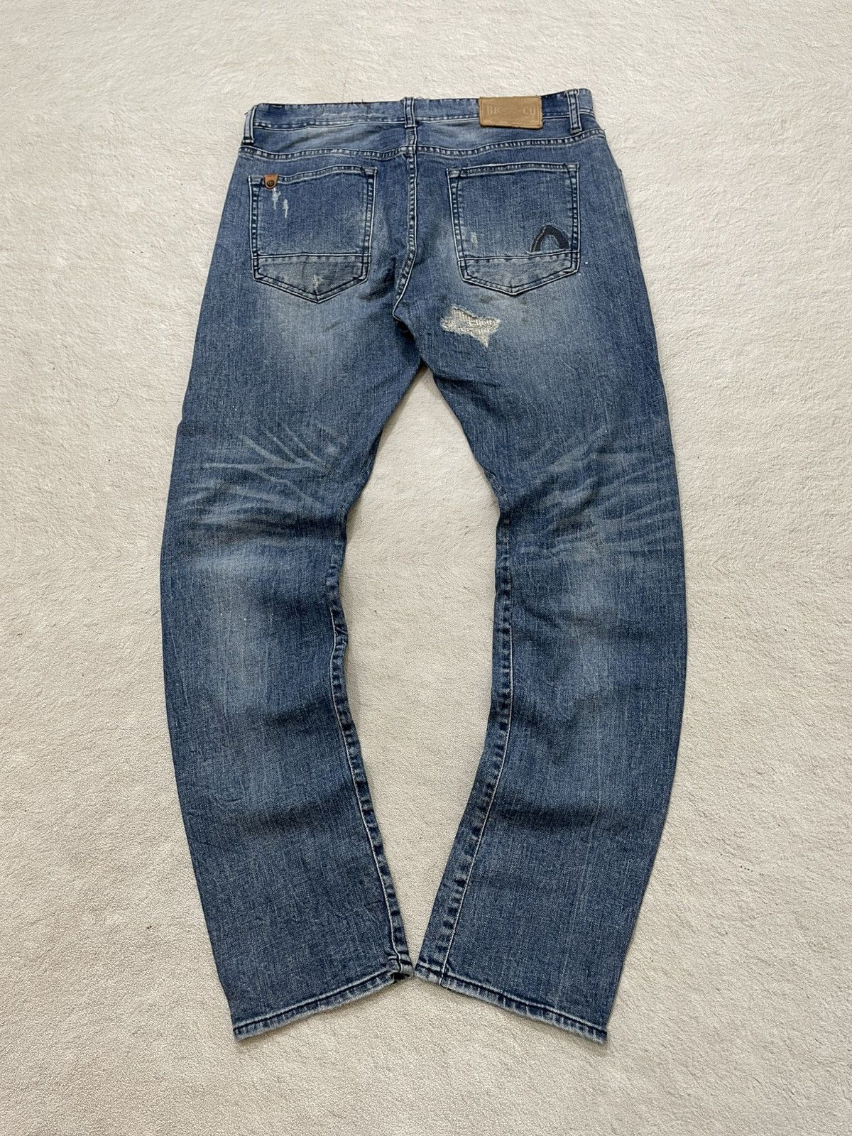 If Six Was Nine 2000s Diesel Ripped Denim Distressed Wash Jeans Y2K LGB if6 Size US 33 - 8 Thumbnail