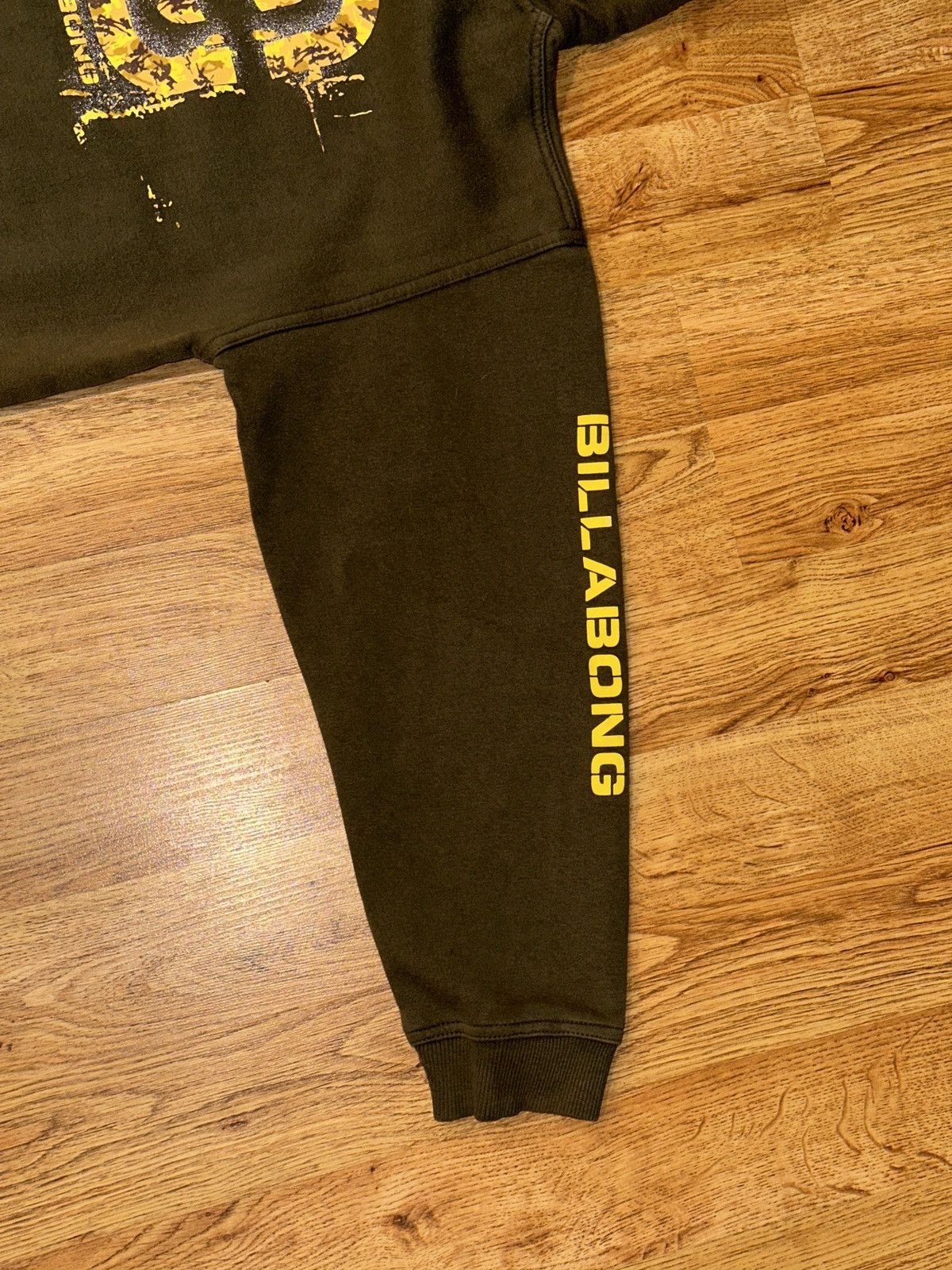 Billabong VTG 2000s Billabong Surf Olive Logo Spellout Hoodie RARE Size US M / EU 48-50 / 2 - 3 Thumbnail