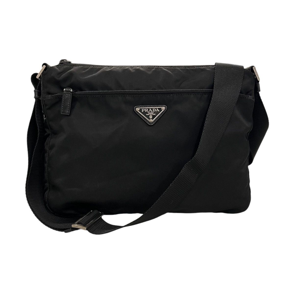 Prada Tessuto Nylon Crossbody Bag in Black, Men's