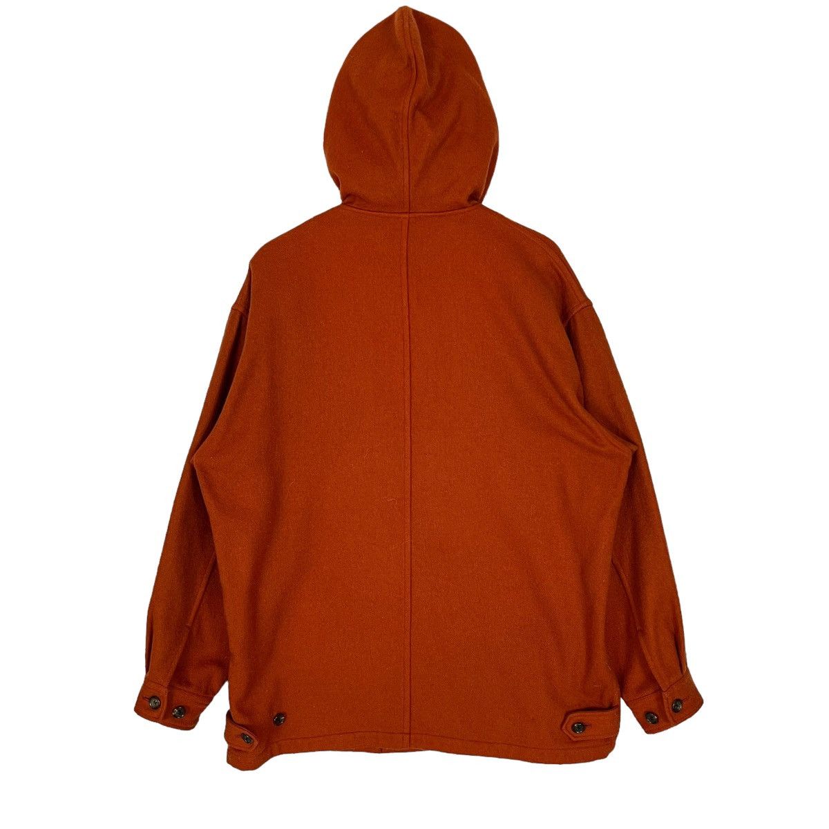 Comme des Garcons Homme Fall 1989 Collection Orange Hooded Button Up Jacket Size US M / EU 48-50 / 2 - 3 Thumbnail