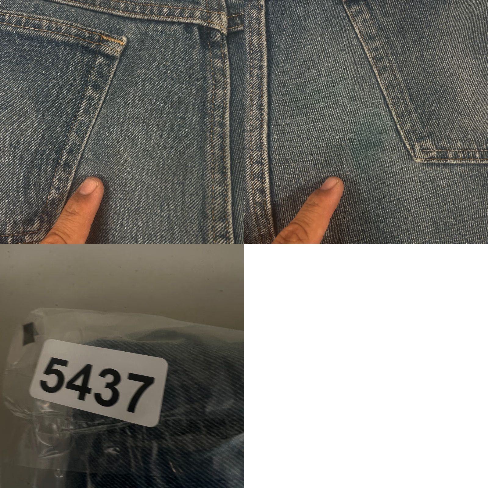Wrangler VINTAGE Wrangler Jeans Bermuda Shorts Relaxed Fit 36 Blue Medium Wash Men 36-Regular Waist Denim Distressed No Mens Size US 36 / EU 52 - 8 Thumbnail