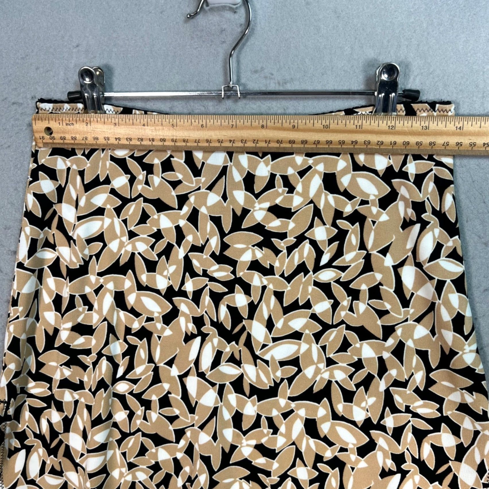Gap Gap Womens Skirt XS Leaf Print Mini Rayon Geometric Pattern Size 26" / US 2 / IT 38 - 5 Thumbnail