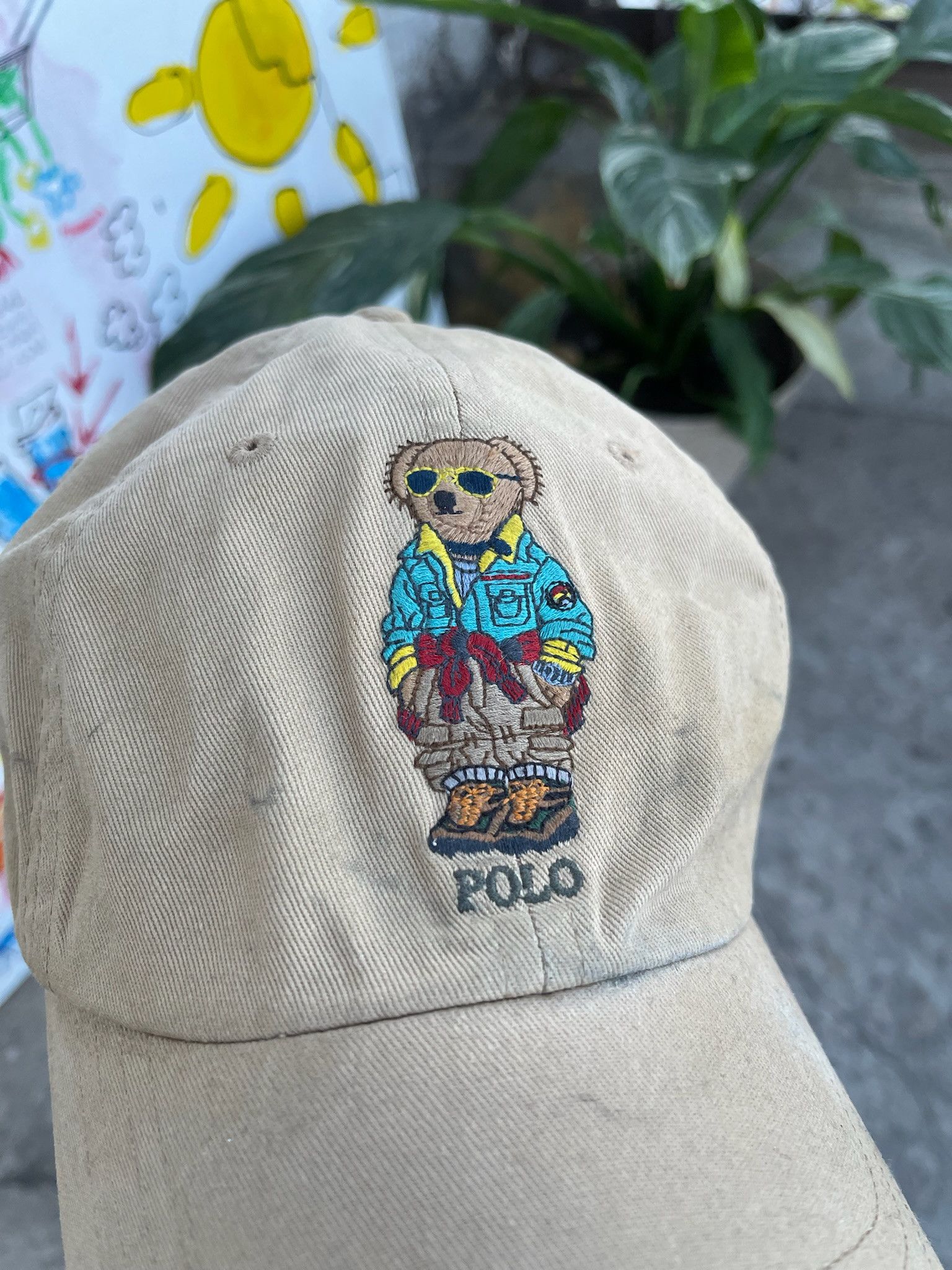 Polo Ralph Lauren Vintage Polo Ralph Lauren Sport Bear Sun Faded Cap Size ONE SIZE - 7 Thumbnail