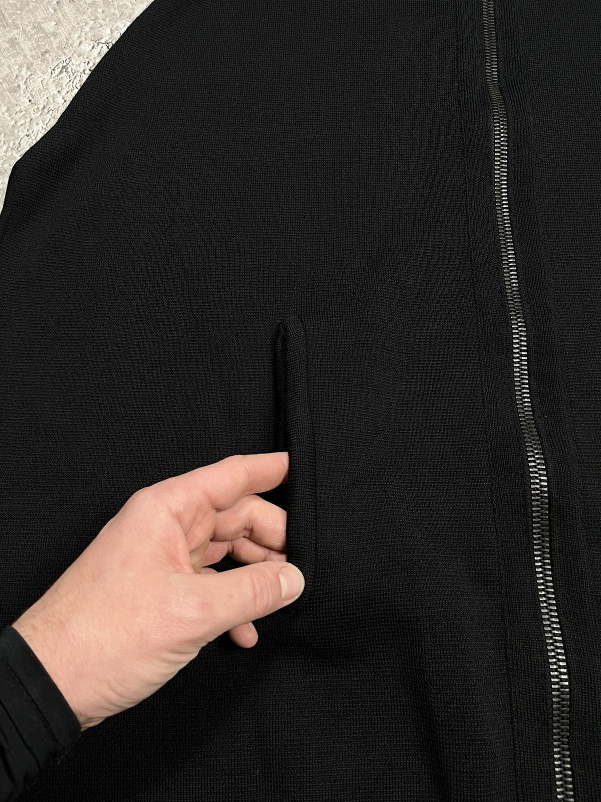 Other Stagni47 Black Wool Zip Up Knit Vest Made in Italy Size ONE SIZE - 5 Thumbnail