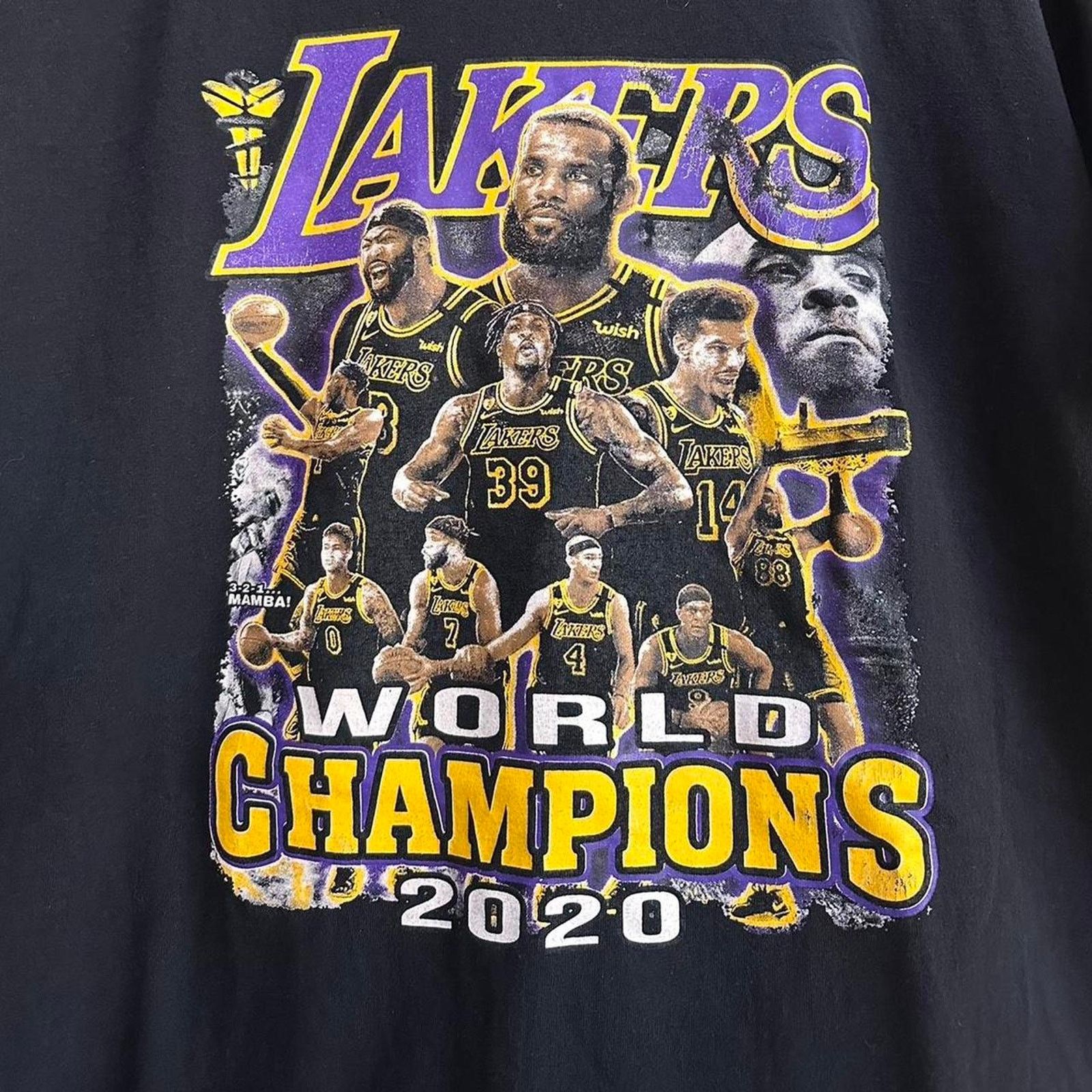 NBA × Vintage Vintage Y2K LeBron James Lakers Shirt Size US XL / EU 56 / 4 - 3 Thumbnail