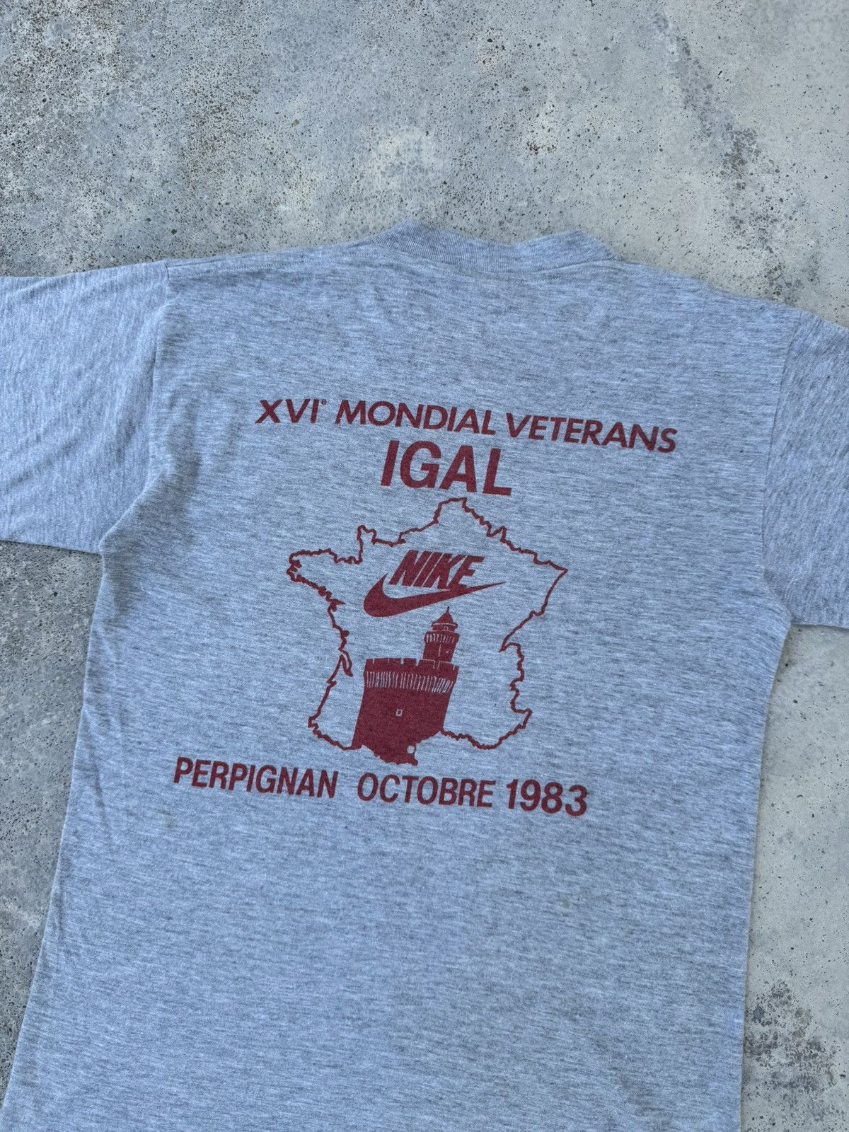 Nike Vintage 80s Nike XVI Mondial Veterans Igal Perpignan Size US S / EU 44-46 / 1 - 2 Thumbnail