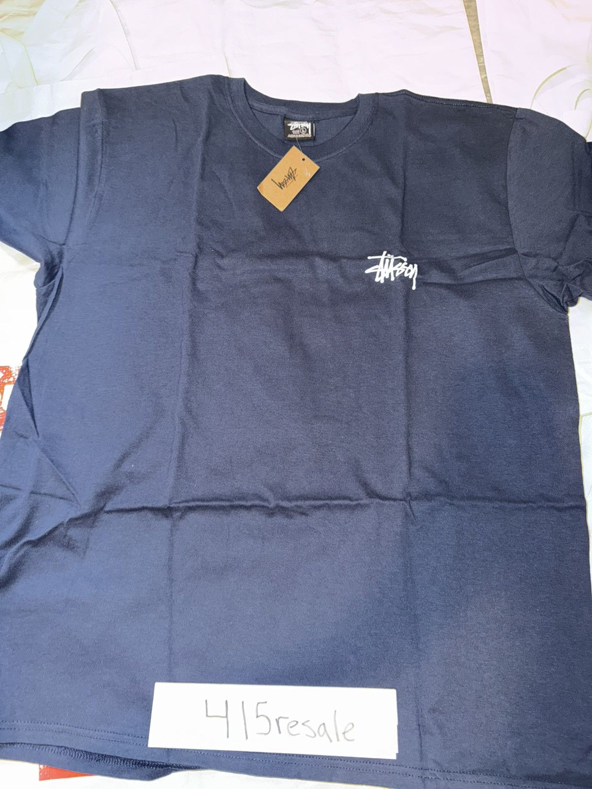 Stussy Stussy Basic Logo Tee Navy Size US L / EU 52-54 / 3 - 7 Thumbnail