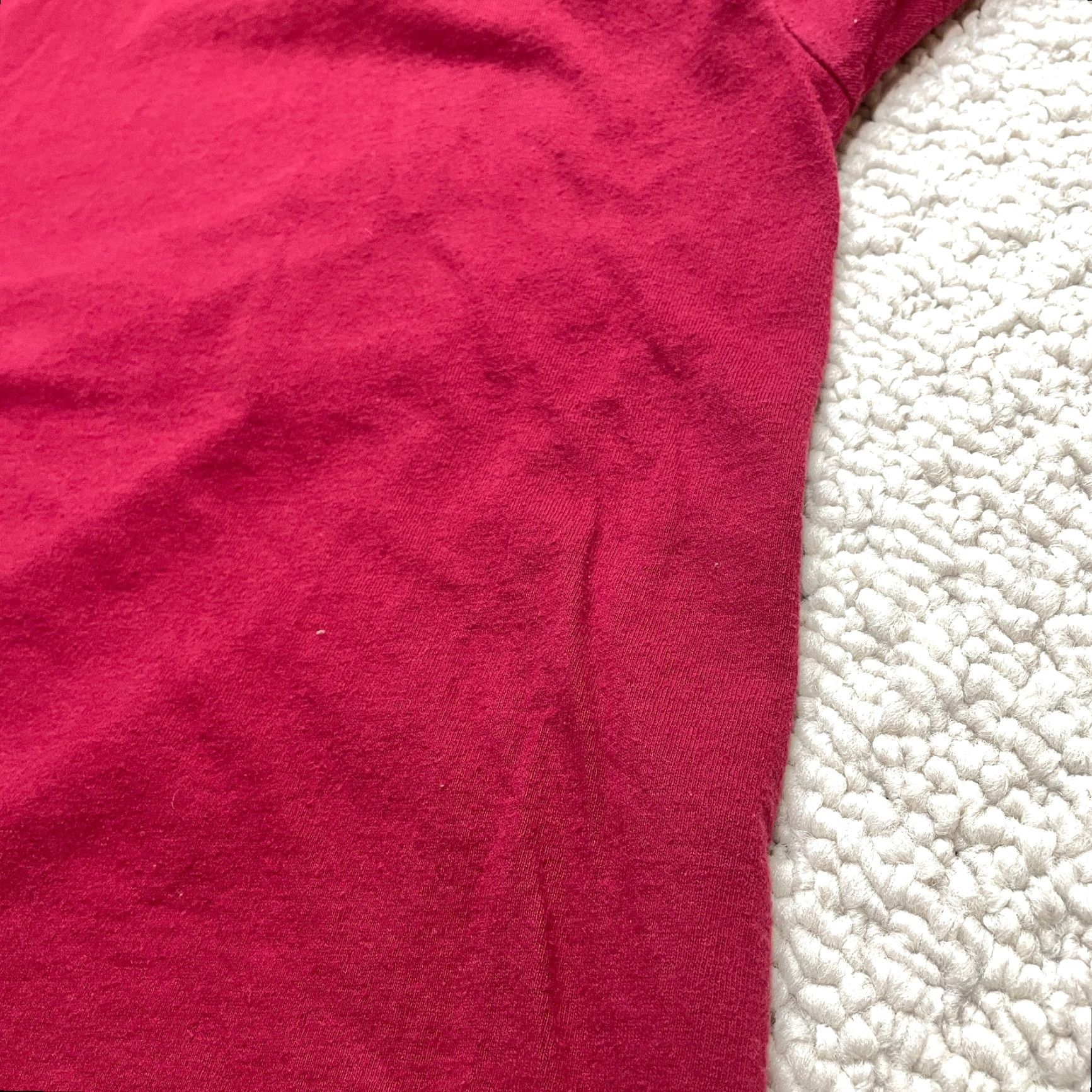 Hanes Hanes Comfortsoft Shirt Mens 2XL Red Cotton Pocket Crew Neck Short Sleeve Top Size US XXL / EU 58 / 5 - 5 Thumbnail