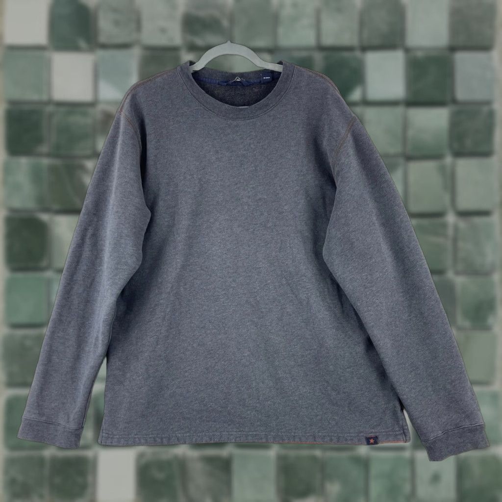 Vintage Indigo Palms Gray Crew Neck Pullover Sweater Mens XL Long Sleeve Knit Casual Size US XL / EU 56 / 4 - 1 Thumbnail