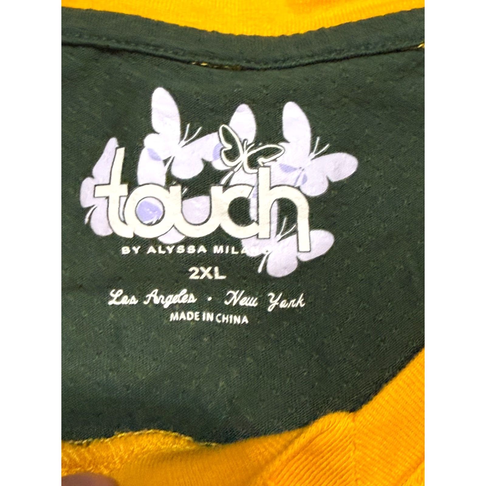 Vintage Touch Shirts Women's XL Tank Yellow V-Neck Wisconsin Green Bay Packers Size XL / US 12-14 / IT 48-50 - 5 Thumbnail