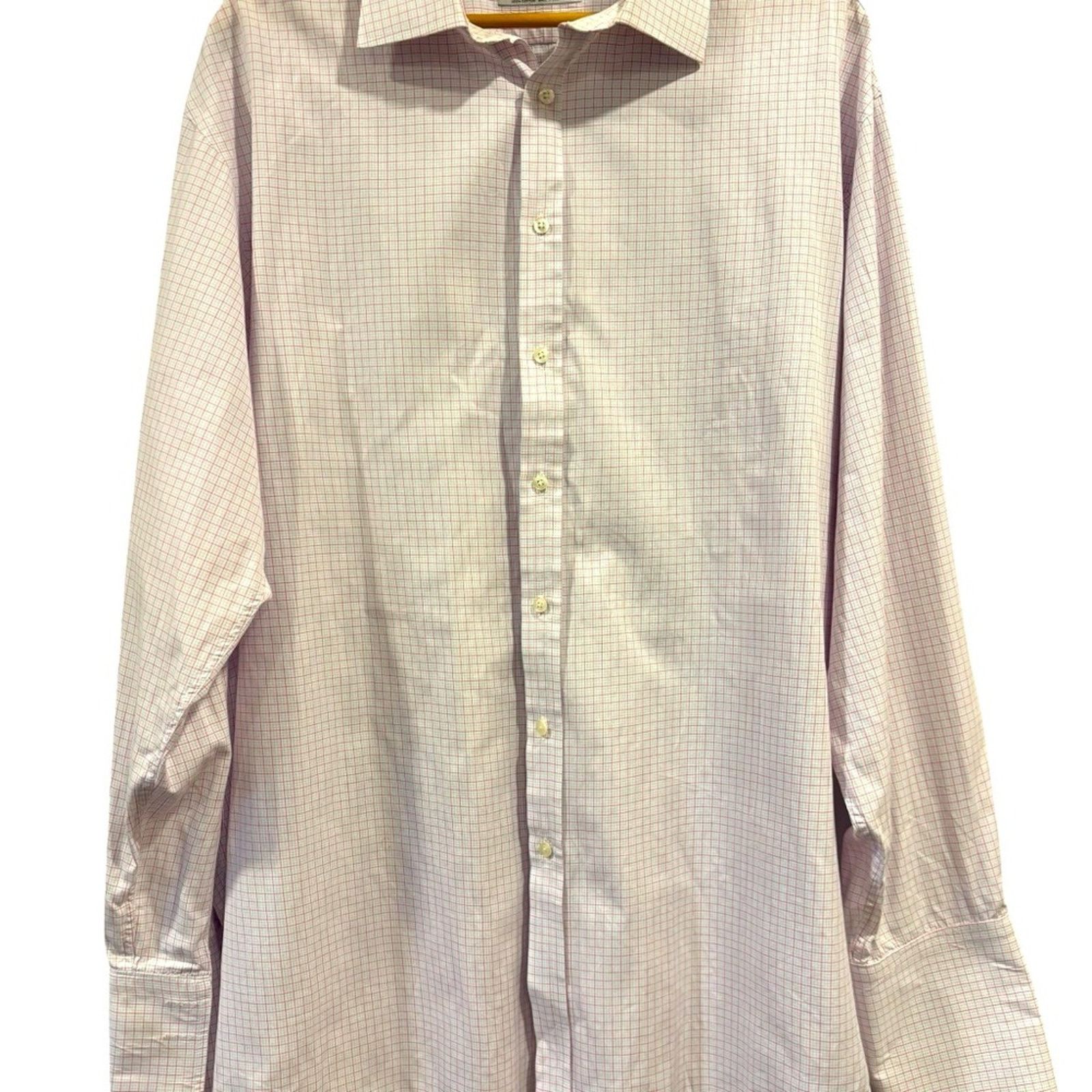 Thomas Pink THOMAS PINK Men’s Dress Shirt, white and pink Size US M / EU 48-50 / 2 - 2 Thumbnail