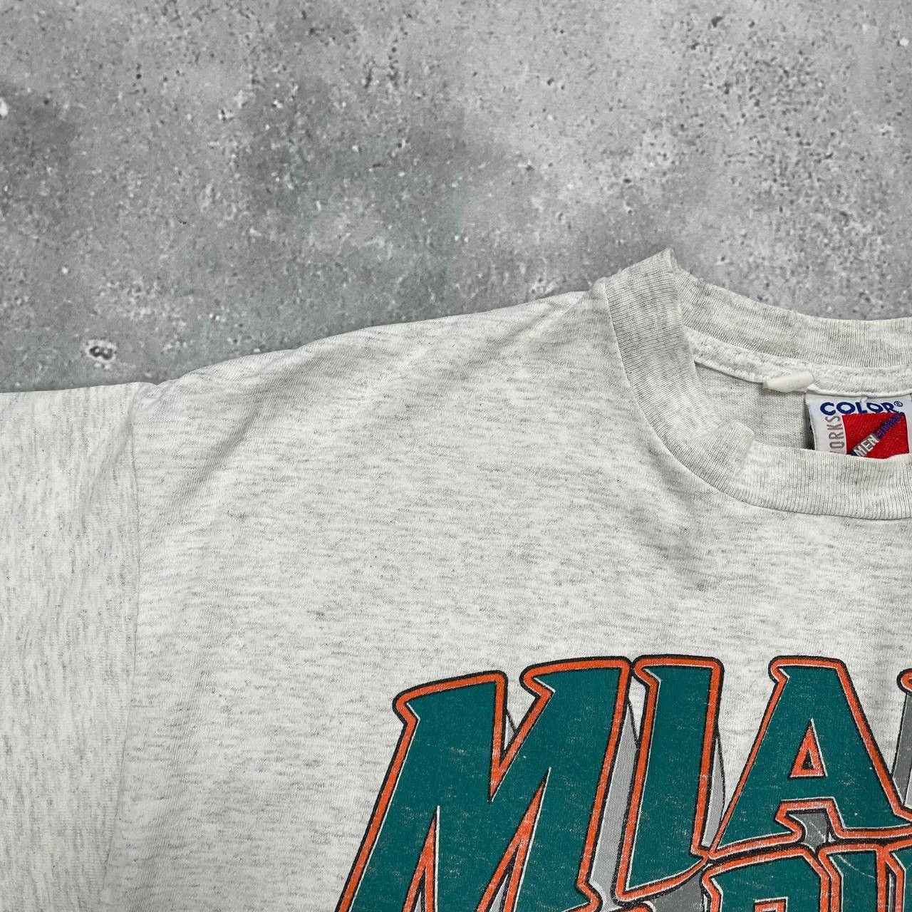 NFL × Vintage Vintage 90s Miami Dolphins NFL Single Stitch T Shirt Size XL Size US XL / EU 56 / 4 - 9 Thumbnail
