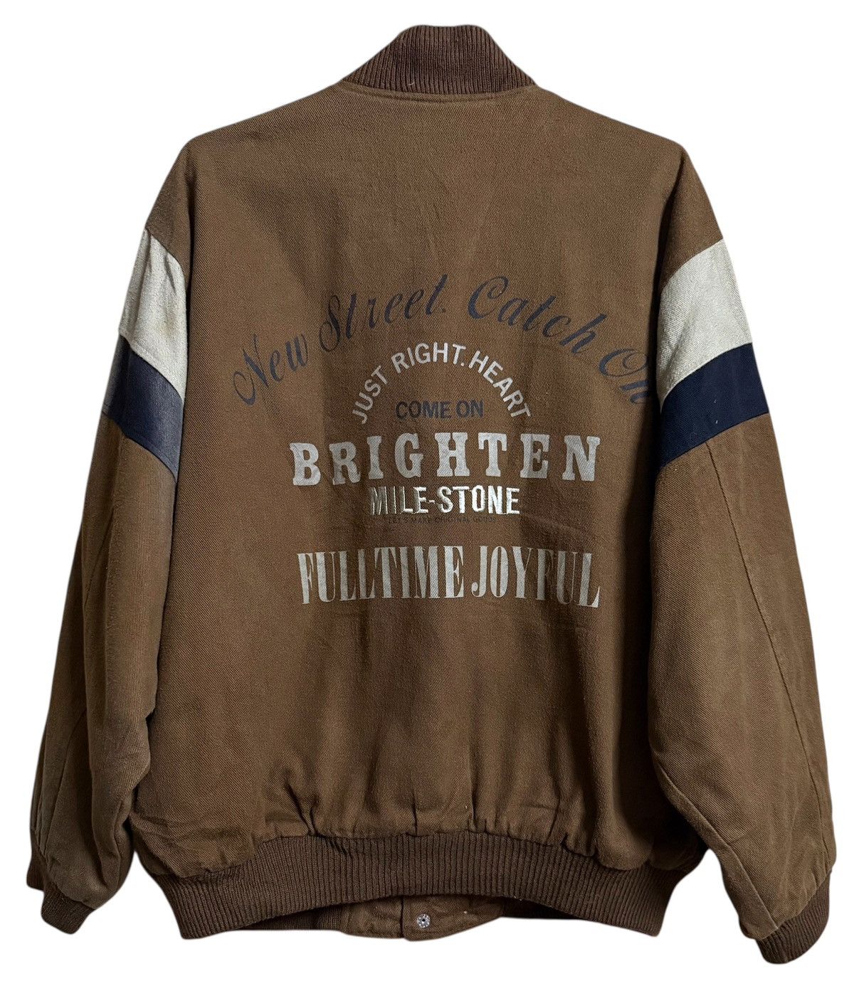 Japanese Brand × Vintage Vintage Varsity BRIGHTEN JACKET Size US L / EU 52-54 / 3 - 2 Thumbnail