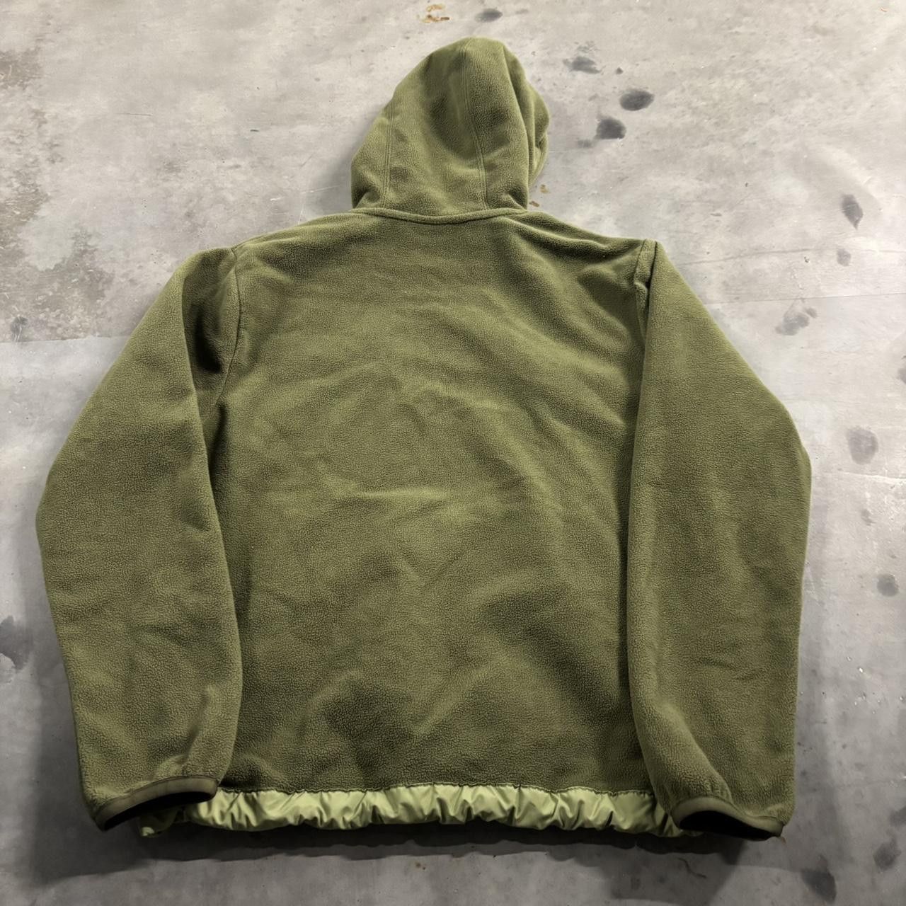 Nike Crazy Vintage Y2K/2000s Khaki Green Nike Big Swoosh Fleece Streetwear Hoodie! Size M Size US M / EU 48-50 / 2 - 6 Thumbnail