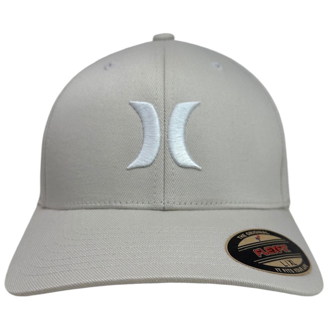 Hurley Hurley Men's One and Only Flexfit Hat Cap in L/XL Light Bone Size ONE SIZE - 2 Thumbnail