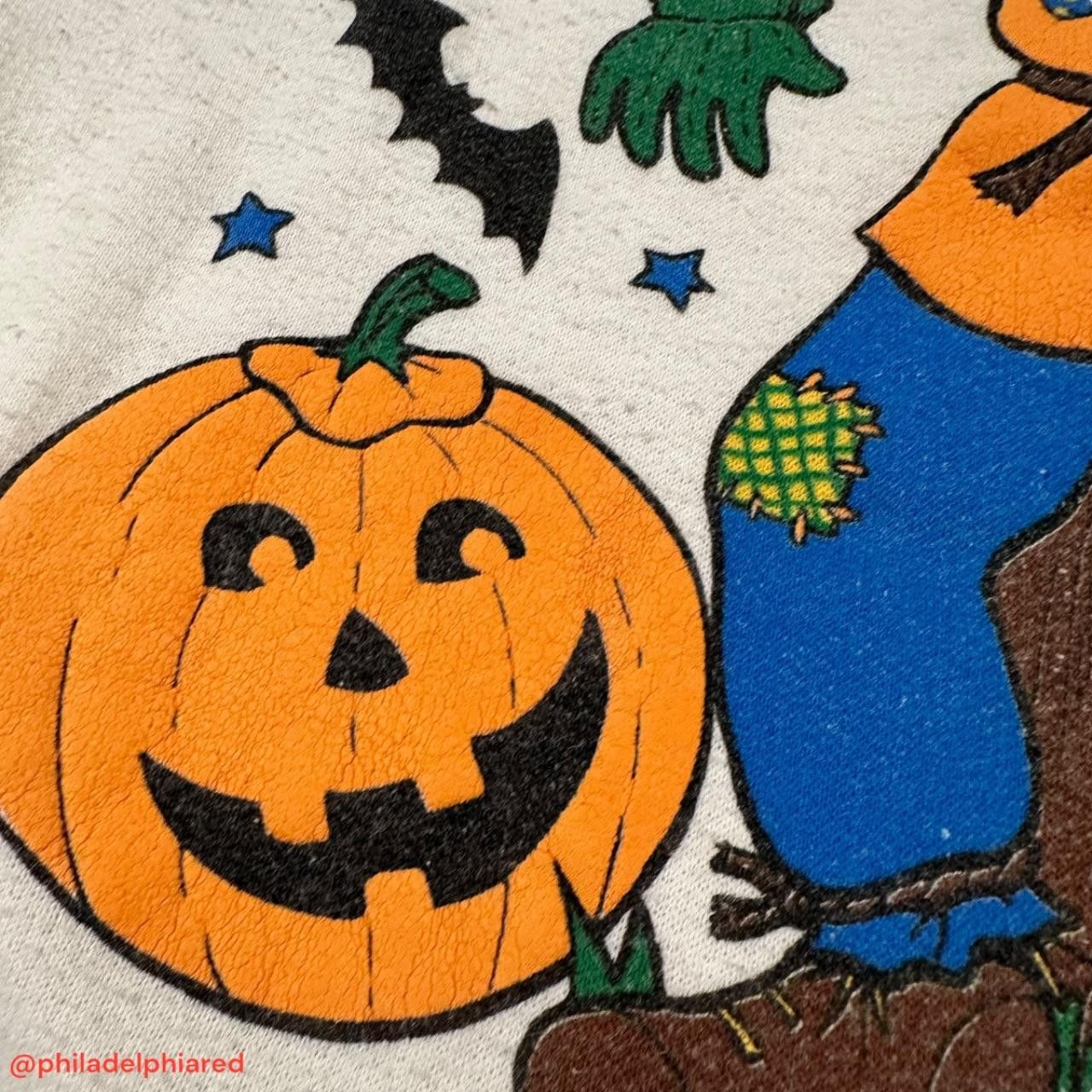 Designer Vintage 1980s Halloween Themed Scarecrow raglan crewneck Size M / US 6-8 / IT 42-44 - 4 Thumbnail