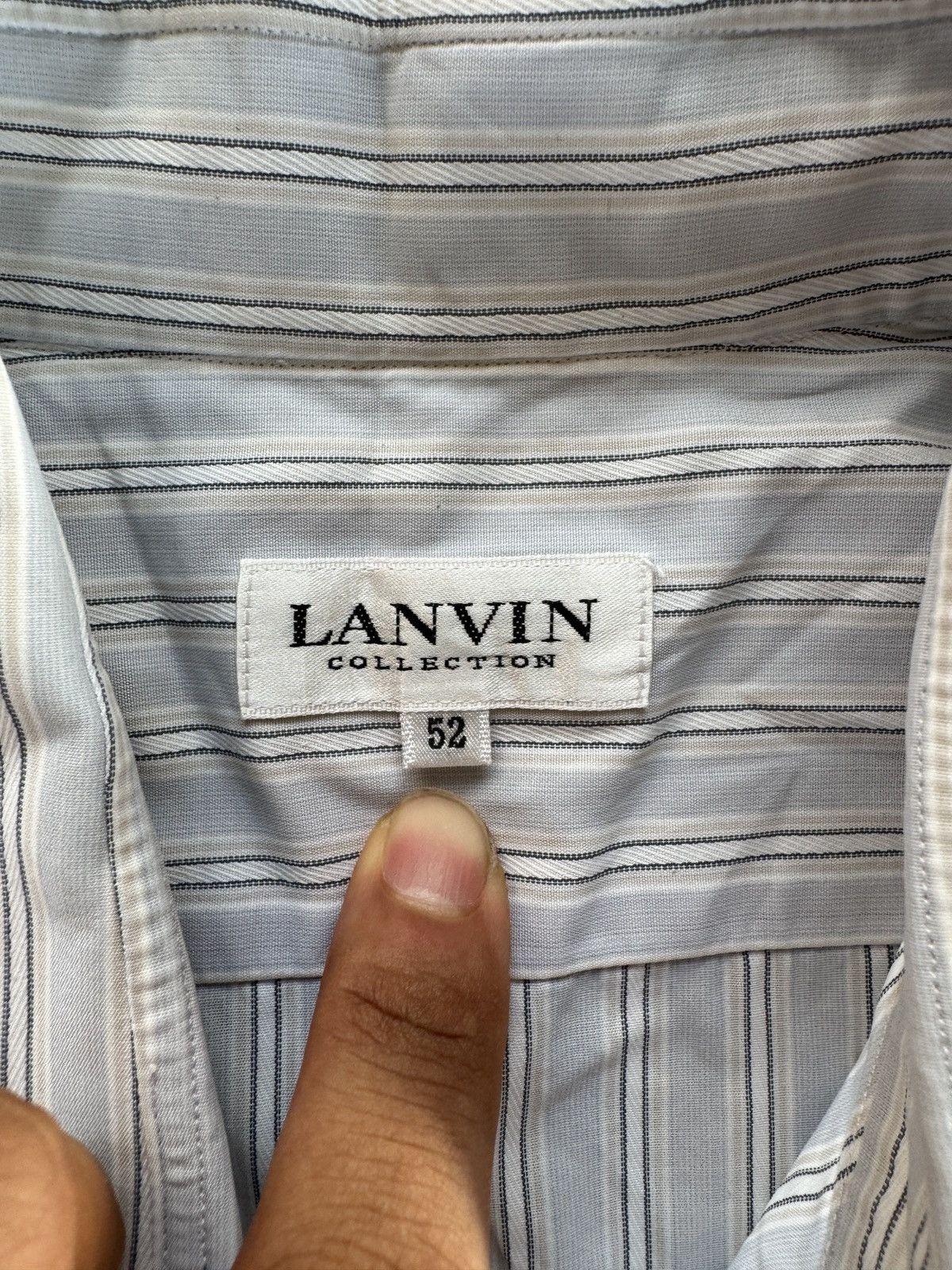 Lanvin Lanvin Striped Collection Shirts Button Ups Size US XXL / EU 58 / 5 - 3 Thumbnail