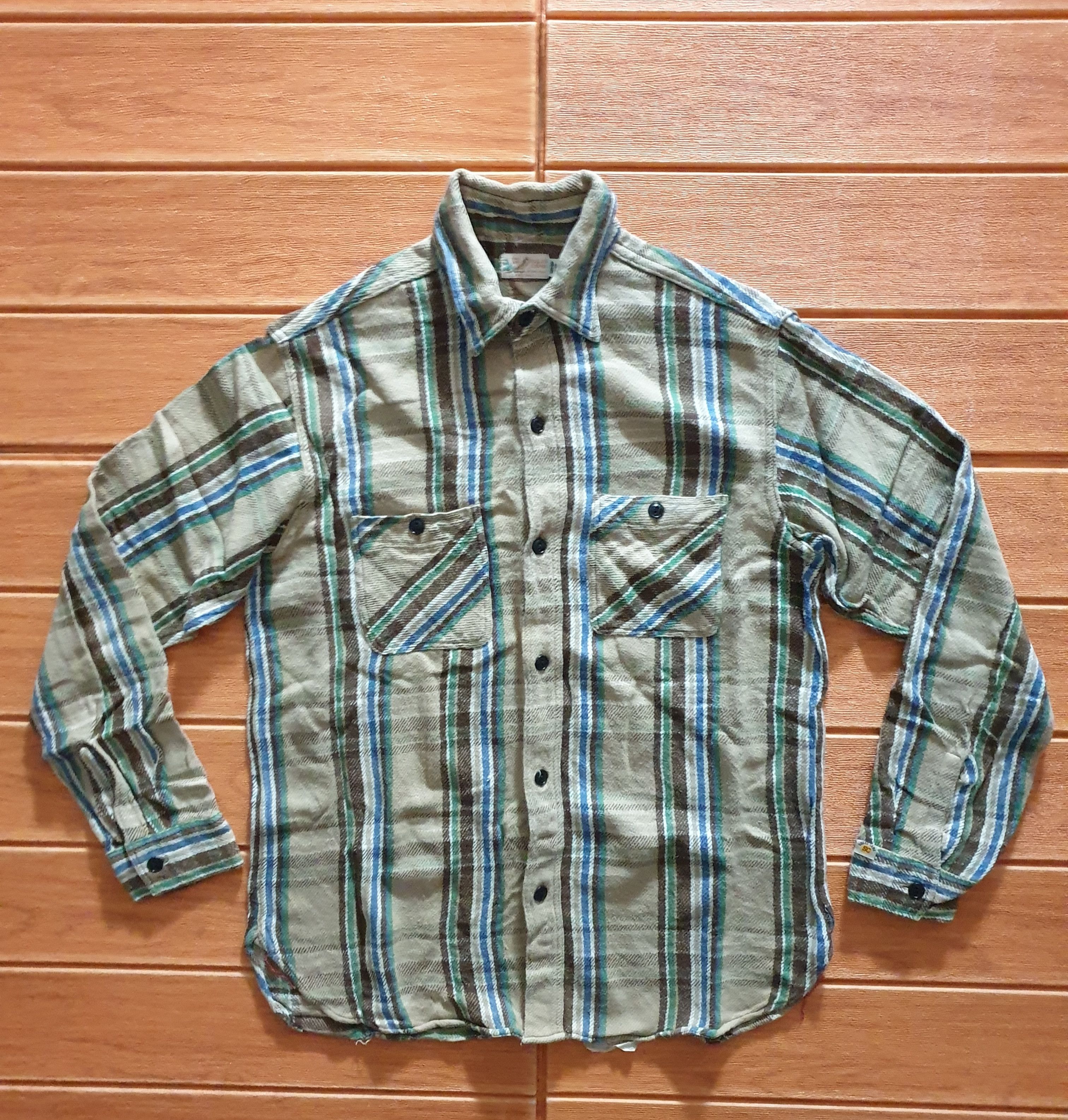 Sugar Cane 💥Sugarcane checkered Japanese brand shirt Size US M / EU 48-50 / 2 - 1 Thumbnail