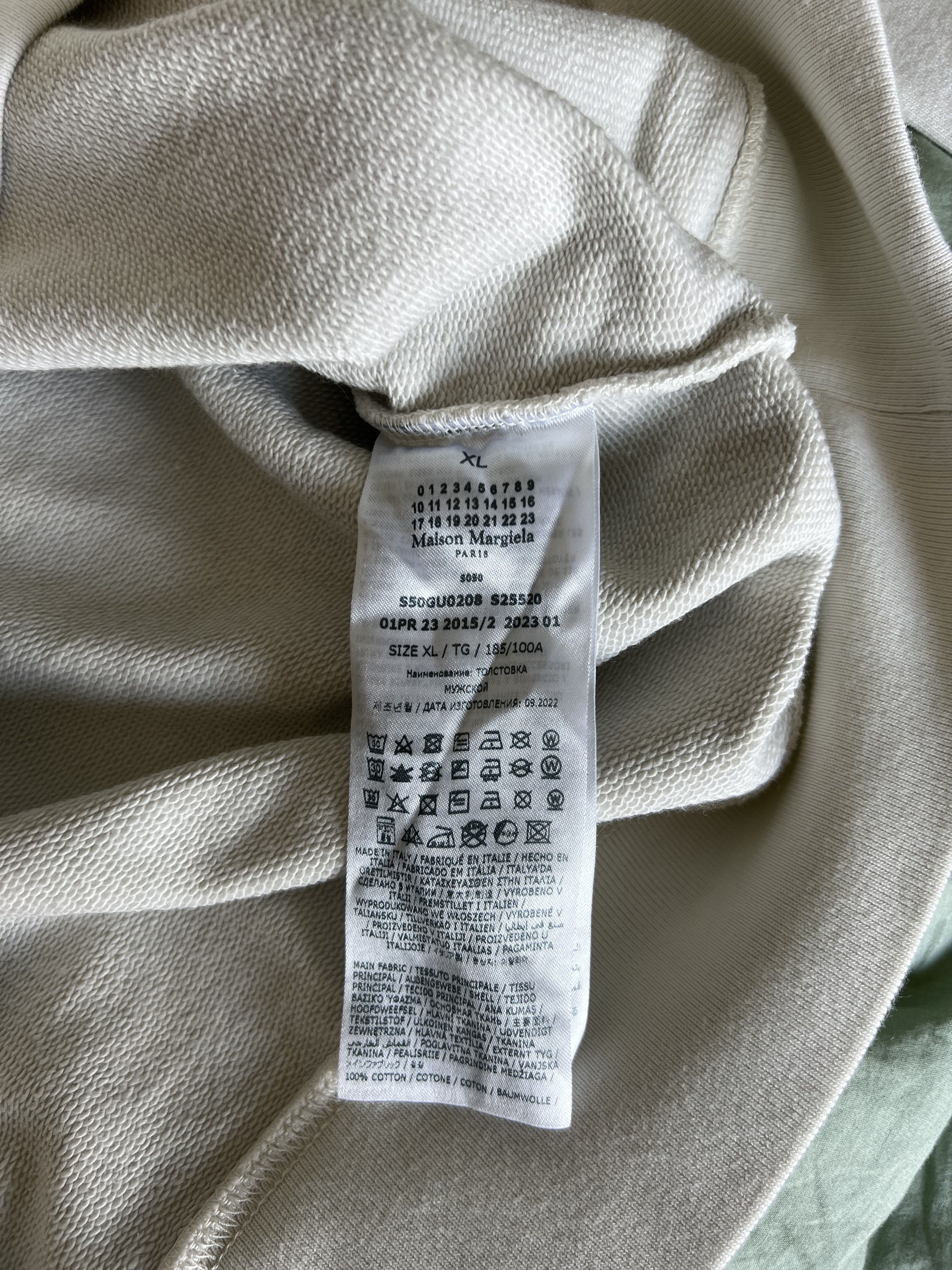 Maison Margiela Maison Margiela Numbers Embroidered Crewneck Sweatshirt Size US XL / EU 56 / 4 - 7 Thumbnail