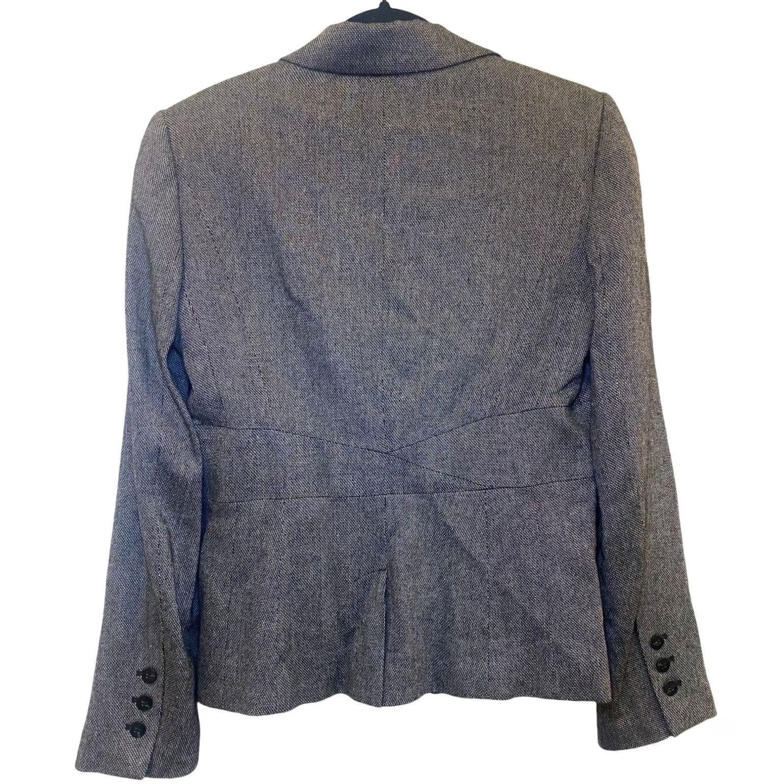 Vintage VINTAGE Classiques Entier Blazer Women 8 Wool Black White Lightweight Padded Collared Blazer Size M / US 6-8 / IT 42-44 - 2 Thumbnail