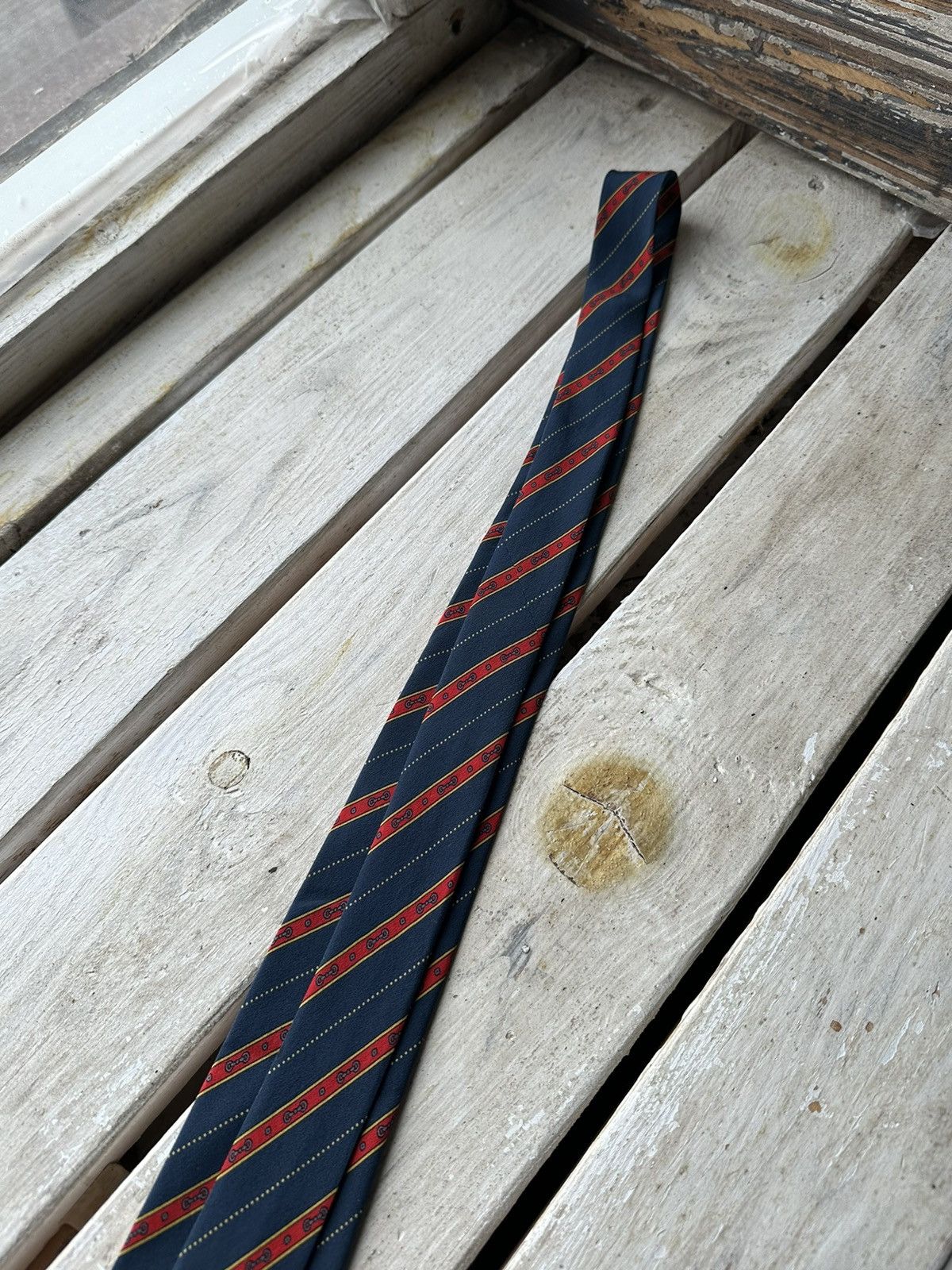 Celine × Vintage ❗️RARE Celine luxury silk tie vintage paris hand made Size ONE SIZE - 5 Thumbnail