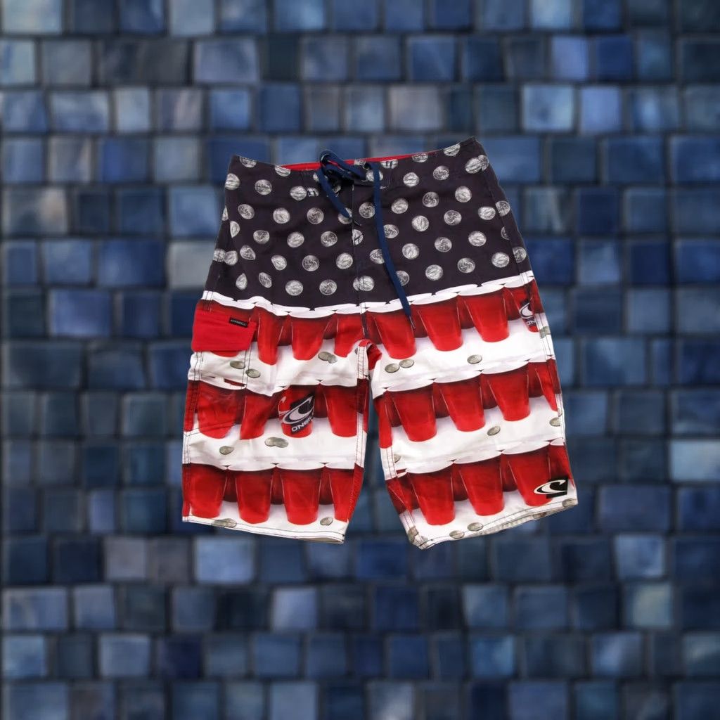 O'Neill O'Neill Short Mens 28 Red Lightweight Trunks Quarters Wakeboard Microfiber Bottom Outdoor (Men) Size US 28 / EU 44 - 1 Thumbnail
